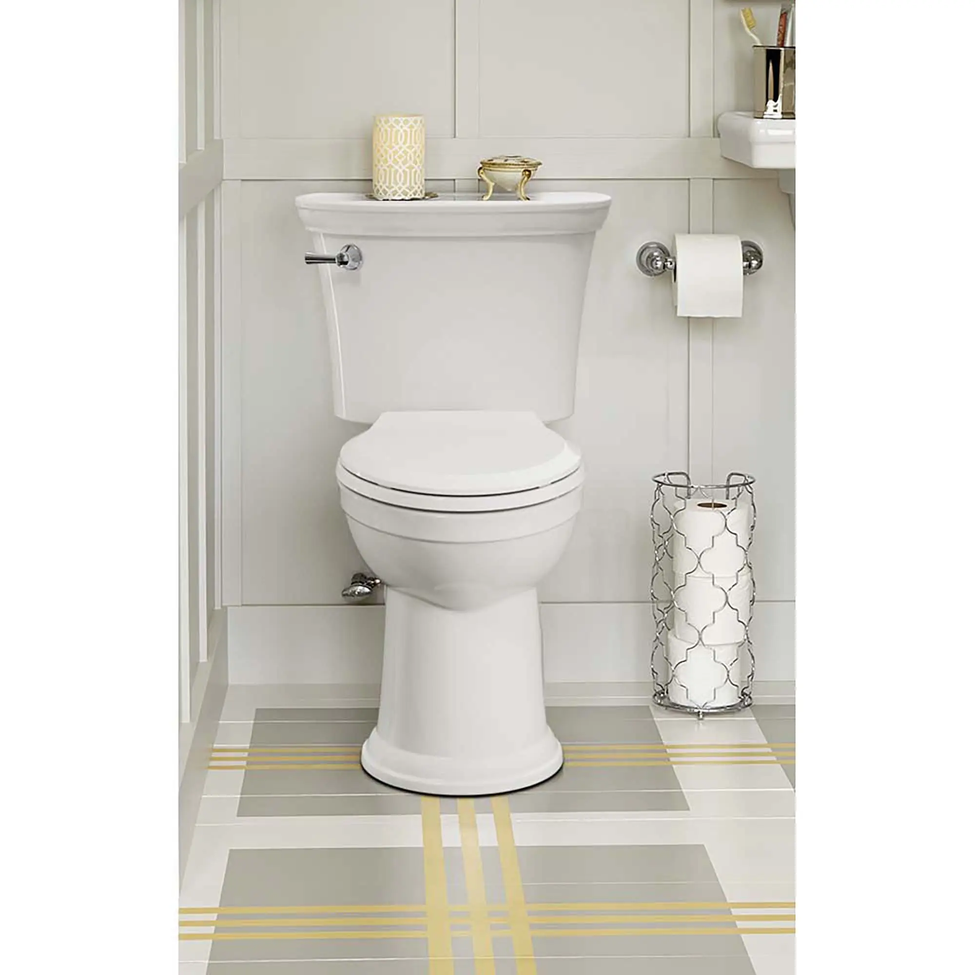 Heritage® VorMax® Two-Piece 1.28 gpf/4.8 Lpf Chair Height Elongated Toilet With Seat and Wax Ring - Image 8