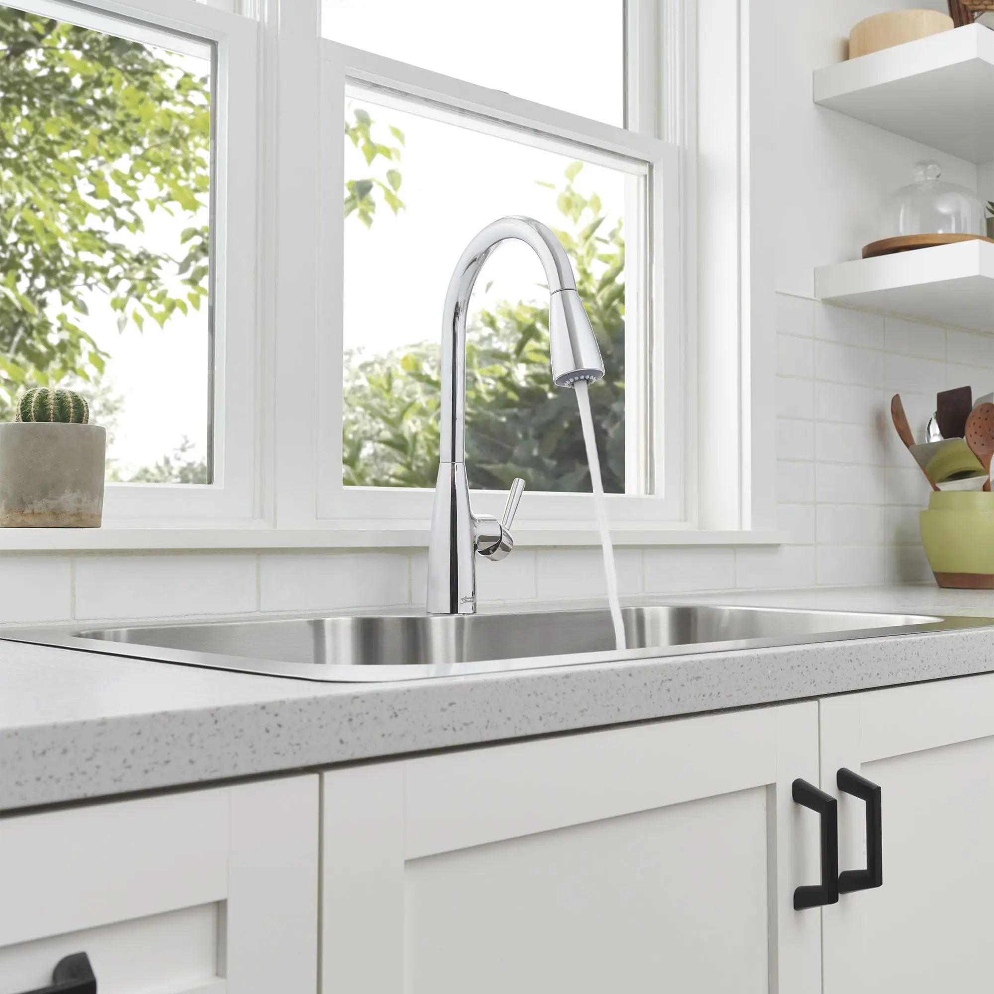 Hillsdale Single-Handle Pull-Down Dual Spray Kitchen Faucet - Image 22