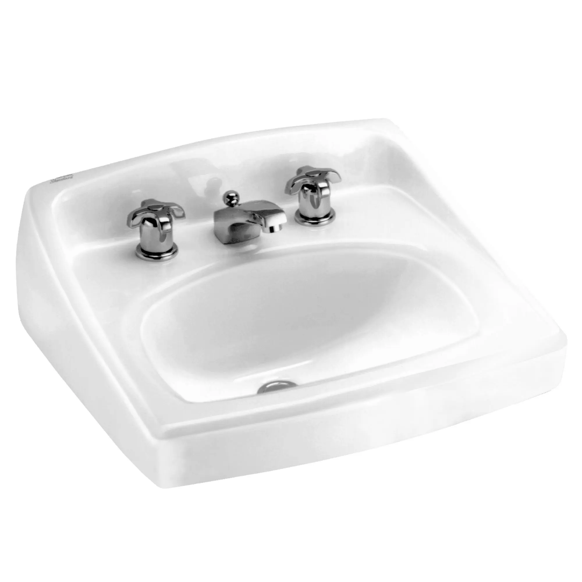 Lucerne® Wall-Hung Sink for Exposed Bracket Support With 8-Inch Widespread
