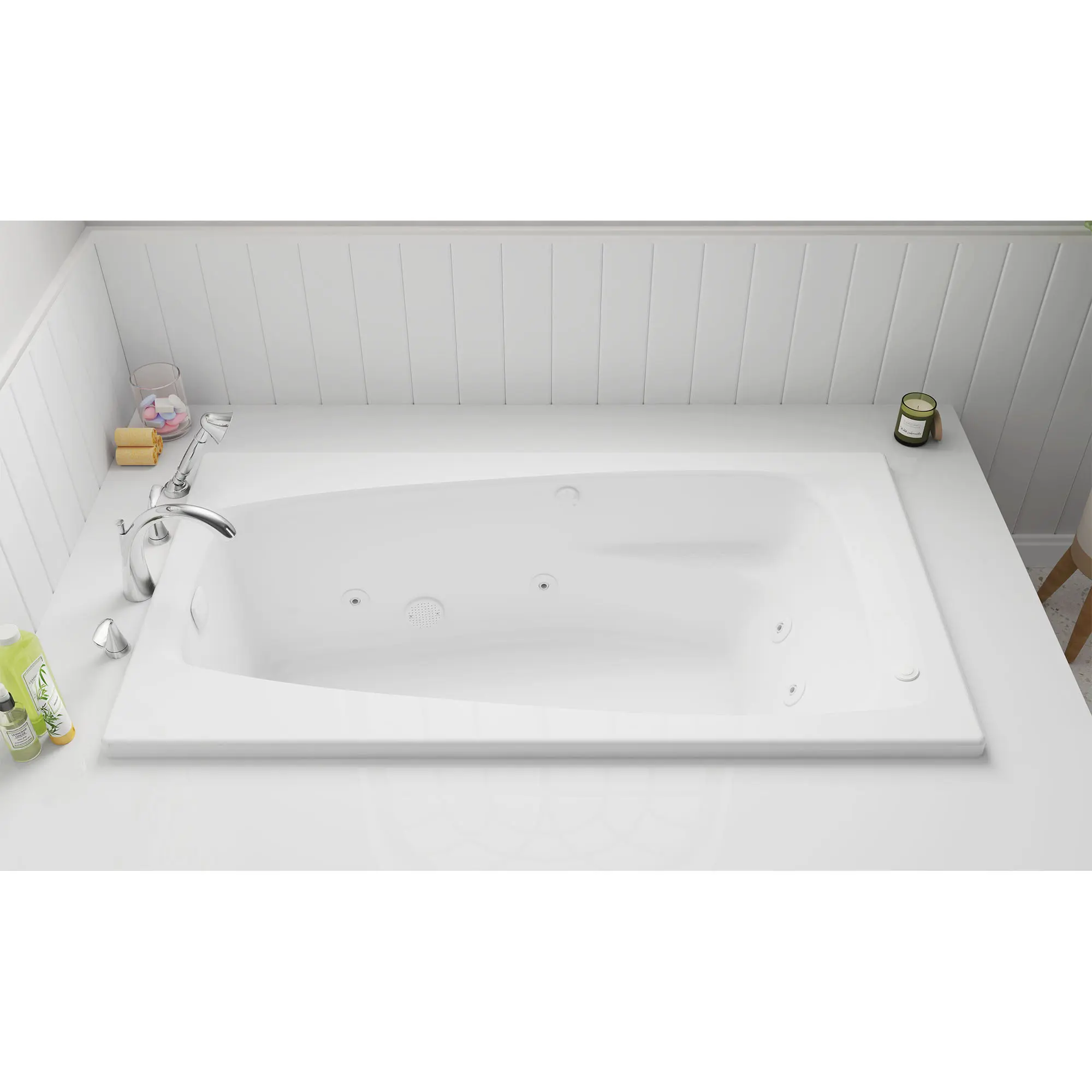 Mainstream 60in x 32in 6-Jet Drop-In Whirlpool Tub - Image 6