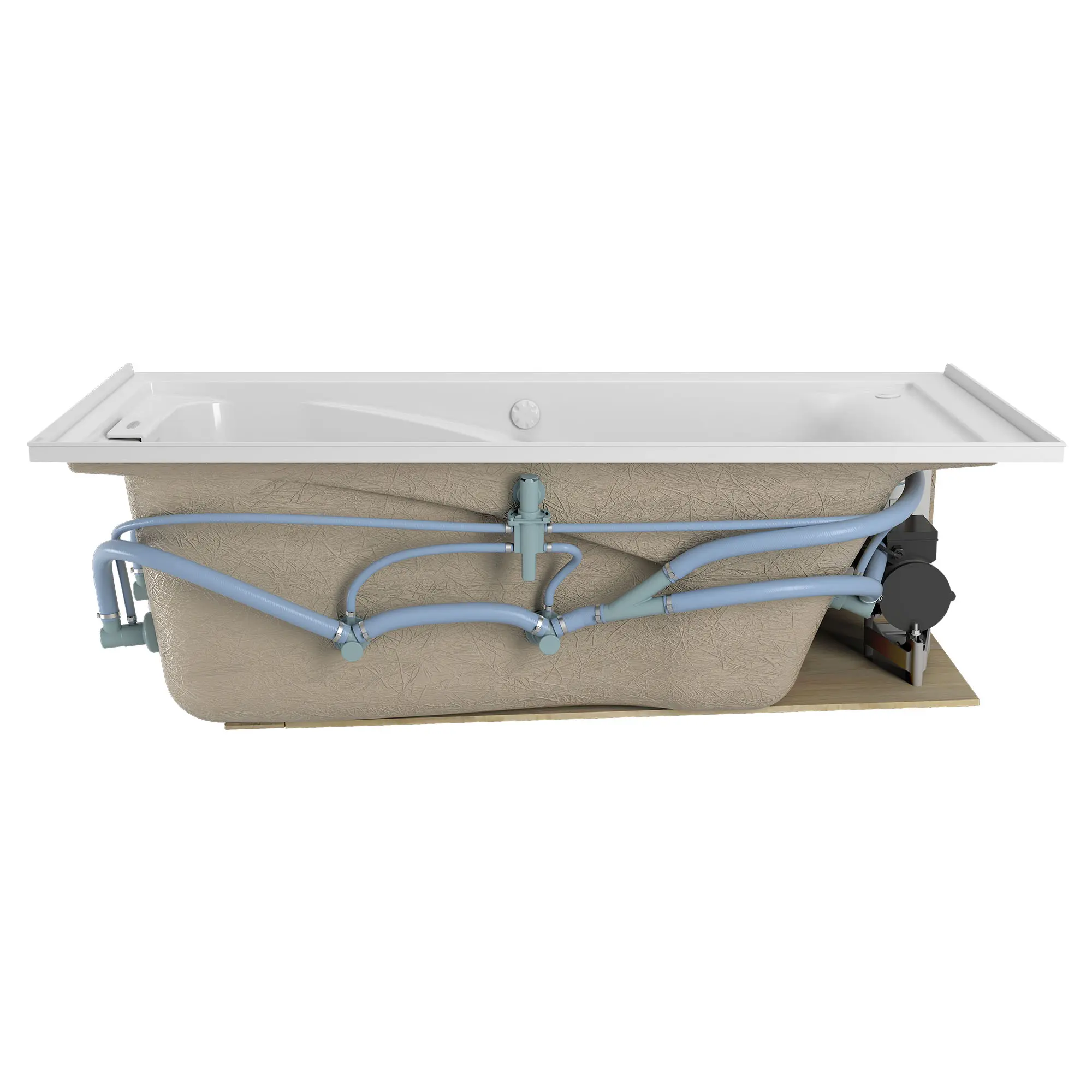 Mainstream 60in x 32in 8-Jet Whirlpool Tub with Right-Hand Drain - Image 2