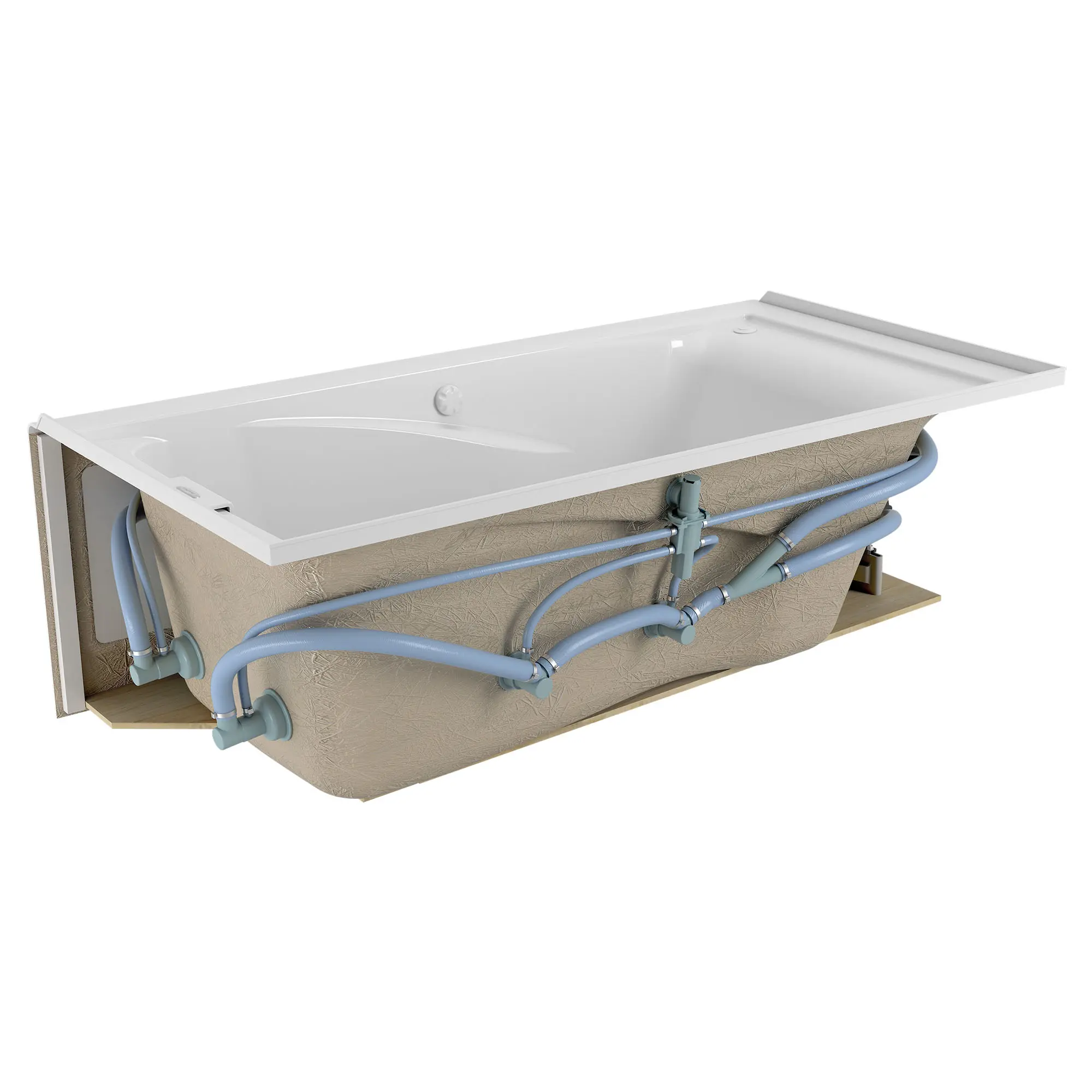 Mainstream 60in x 32in 8-Jet Whirlpool Tub with Right-Hand Drain - Image 3
