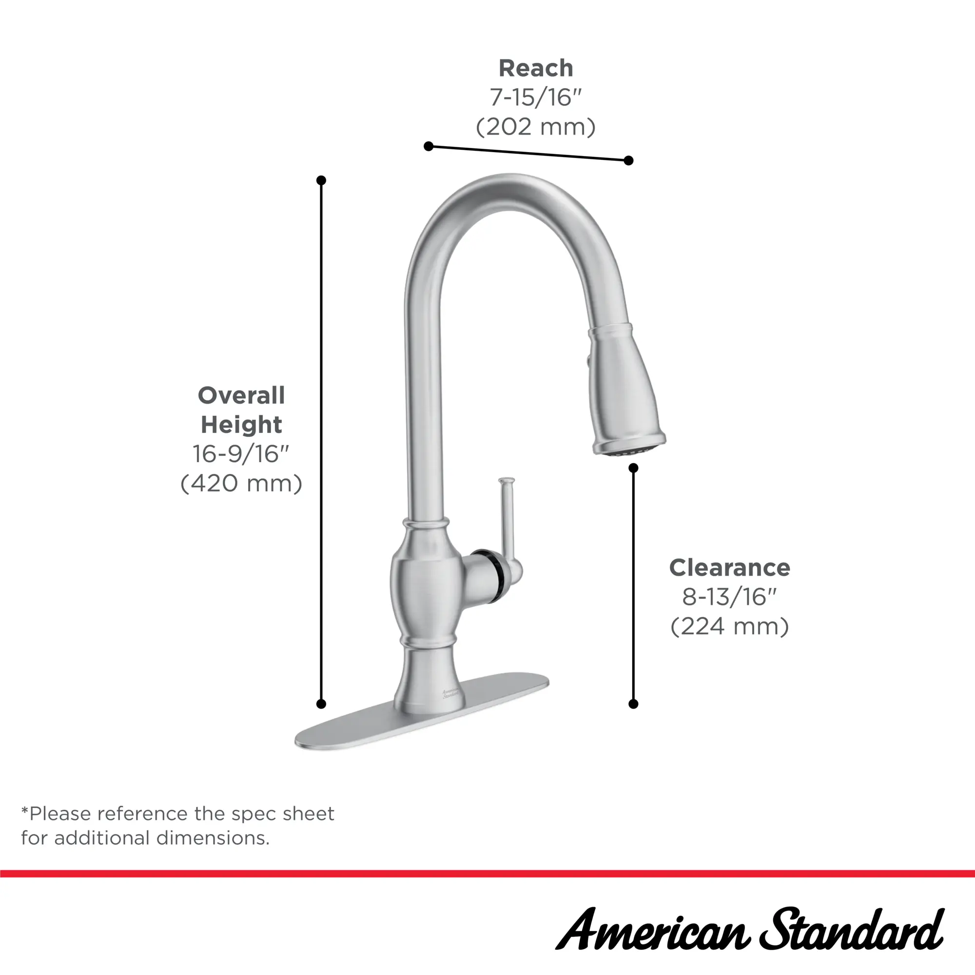 Marchand® Single Control Pull-Down Kitchen Faucet - Image 16