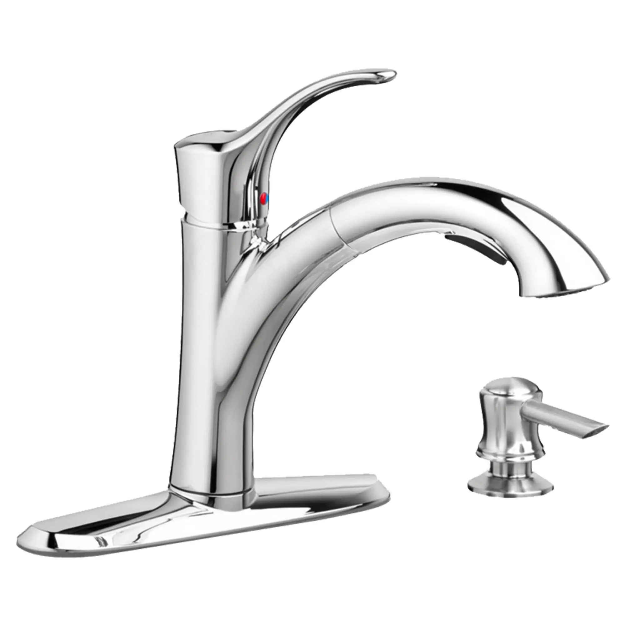 Mesa 1-Handle Pull-Out Kitchen Faucet with Soap Dispenser - Image 14