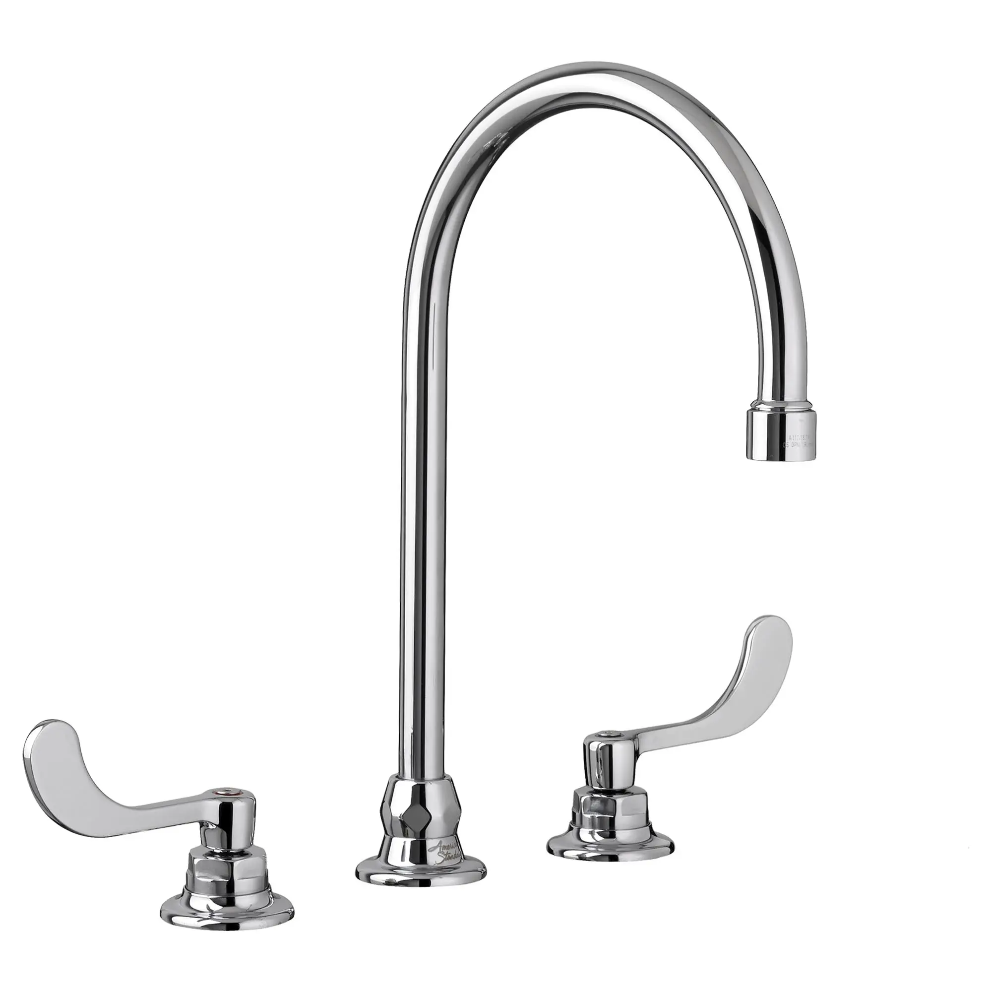 Monterrey® 8-Inch Widespread 8-inch Reach Gooseneck Faucet with Wrist Blade Handles 0.5 gpm/1.9 Lpm - Image 2