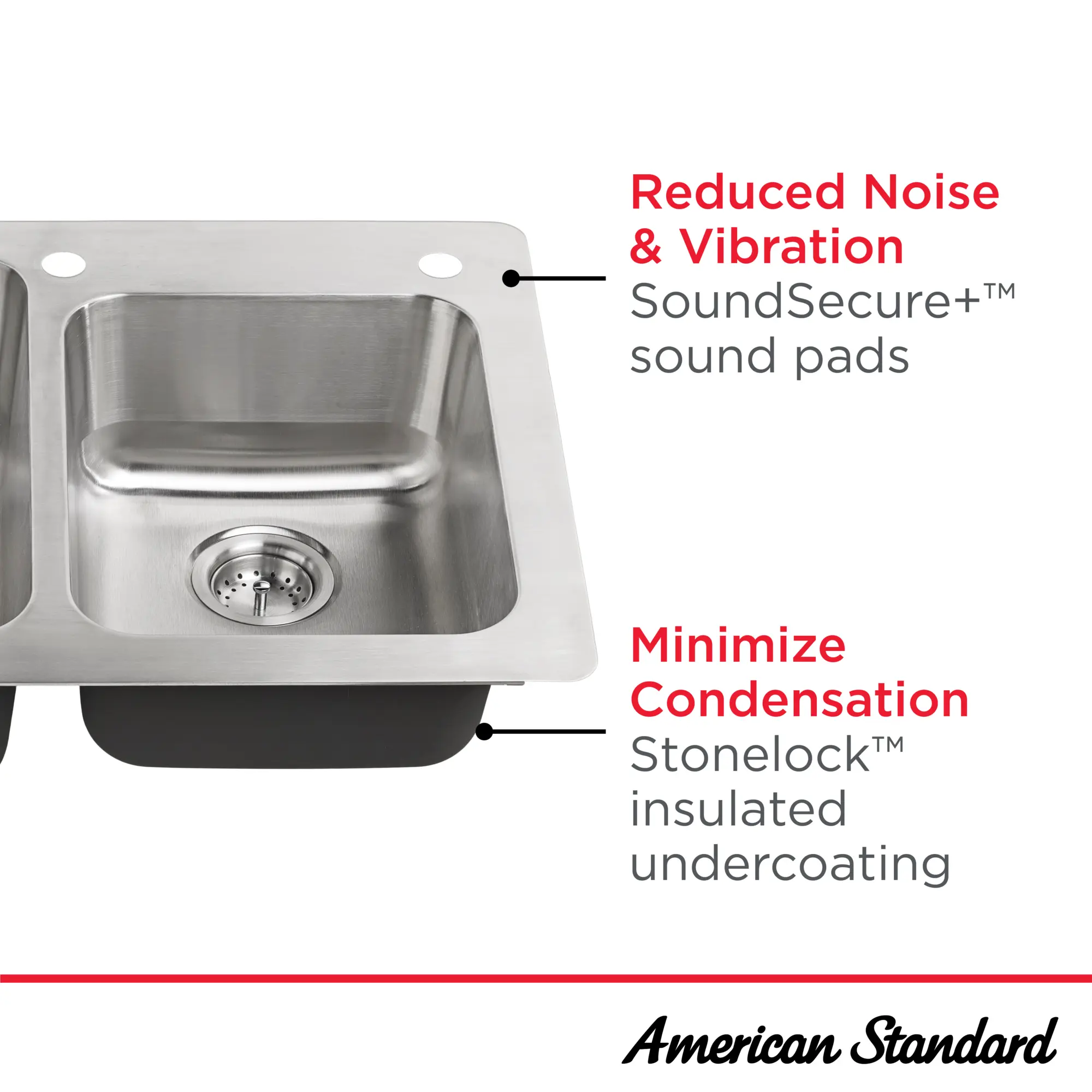 Montvale® 33 x 22-Inch Stainless Steel Double-Bowl Kitchen Sink Kit - Image 7