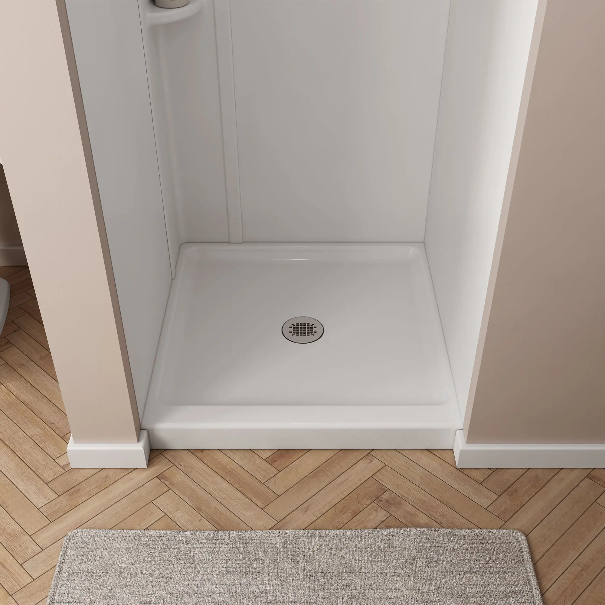 New Mainstream 32in Alcove Shower Base - Image 7