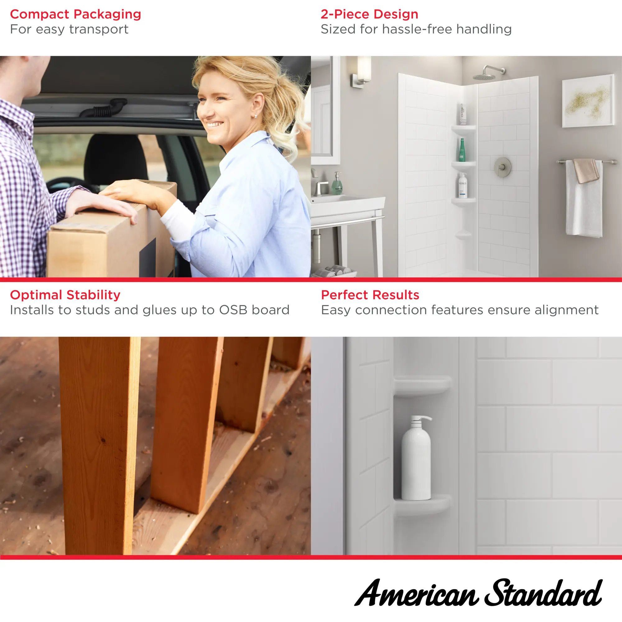 OVATION CURVE 36x72 2PC SUBWAY SHOWER WALLS - Image 10