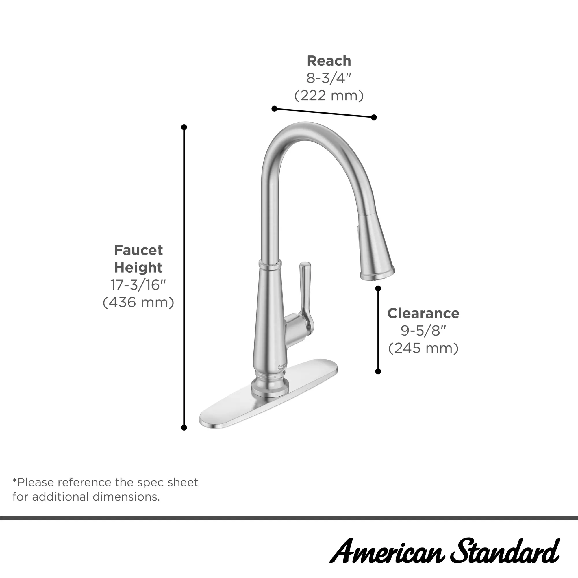 Palestra Single-Handle Pull-Down Dual Spray Kitchen Faucet 1.8 GPM/6.8 L/min - Image 15