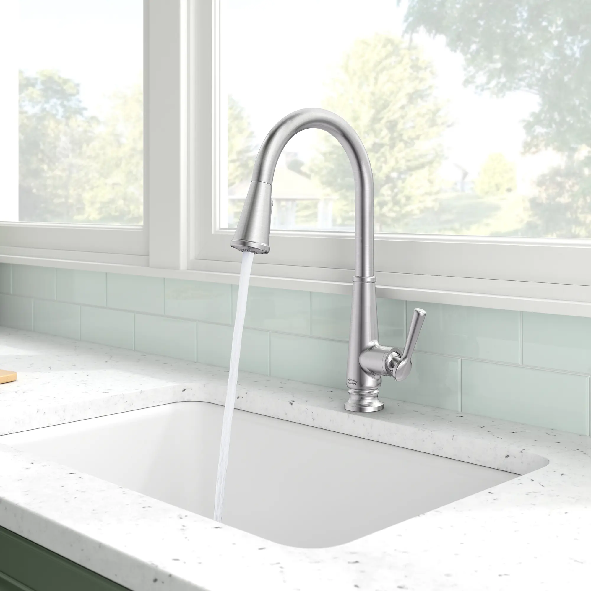 Palestra Single-Handle Pull-Down Dual Spray Kitchen Faucet 1.8 GPM/6.8 L/min - Image 30