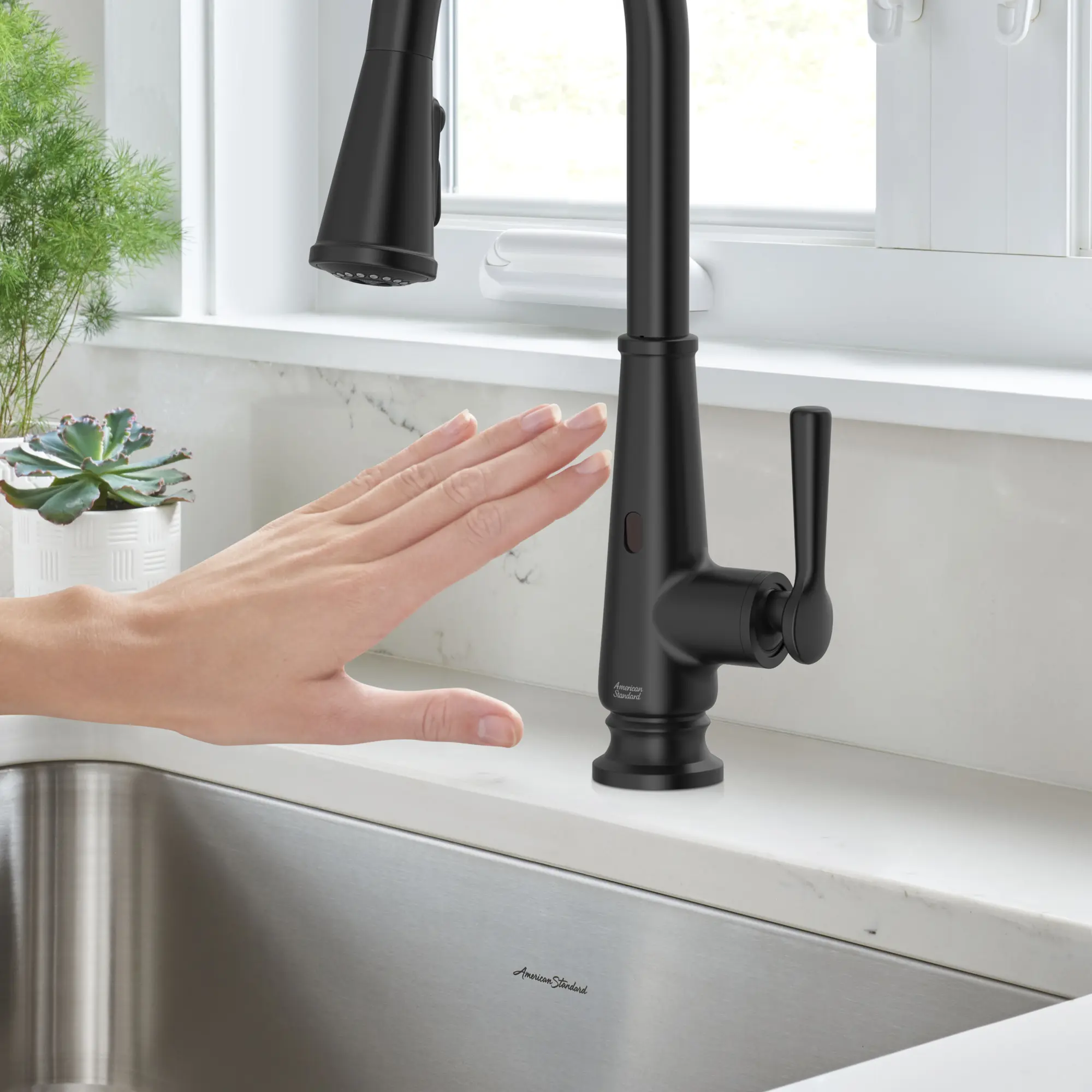 Palestra Touchless Single-Handle Pull-Down Dual Spray Kitchen Faucet 1.8 GPM/6.8 L/min - Image 60