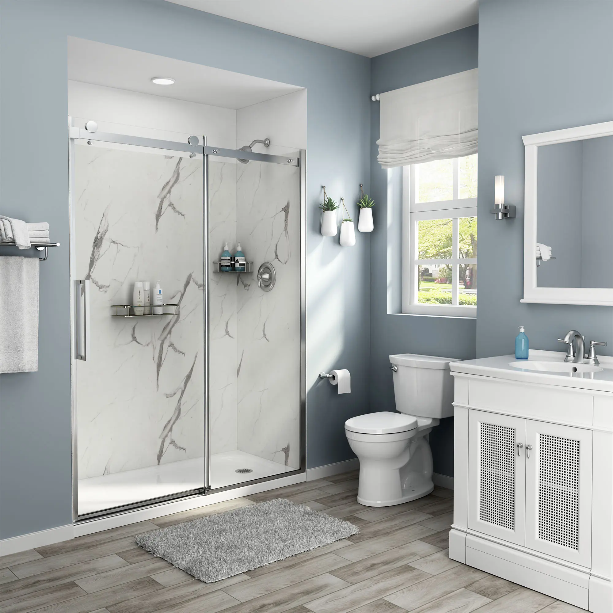 Passage 60 x 32 x 72-Inch Shower Wall Set - Image 18