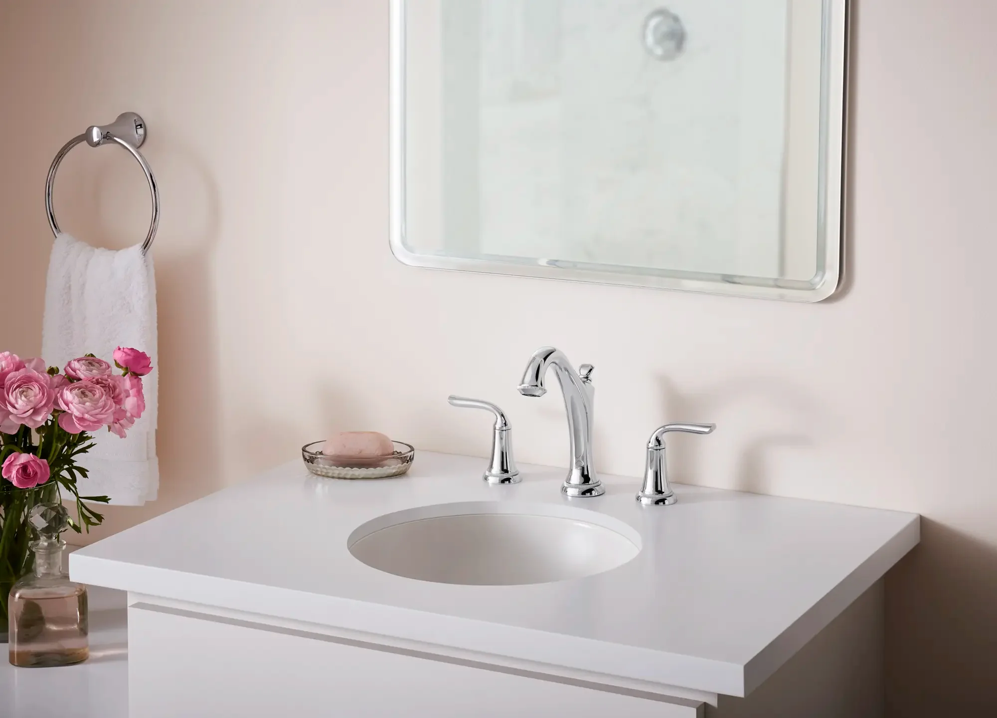Patience® 8-Inch Widespread 2-Handle Bathroom Faucet 1.2 gpm/4.5 L/min With Lever Handles - Image 56