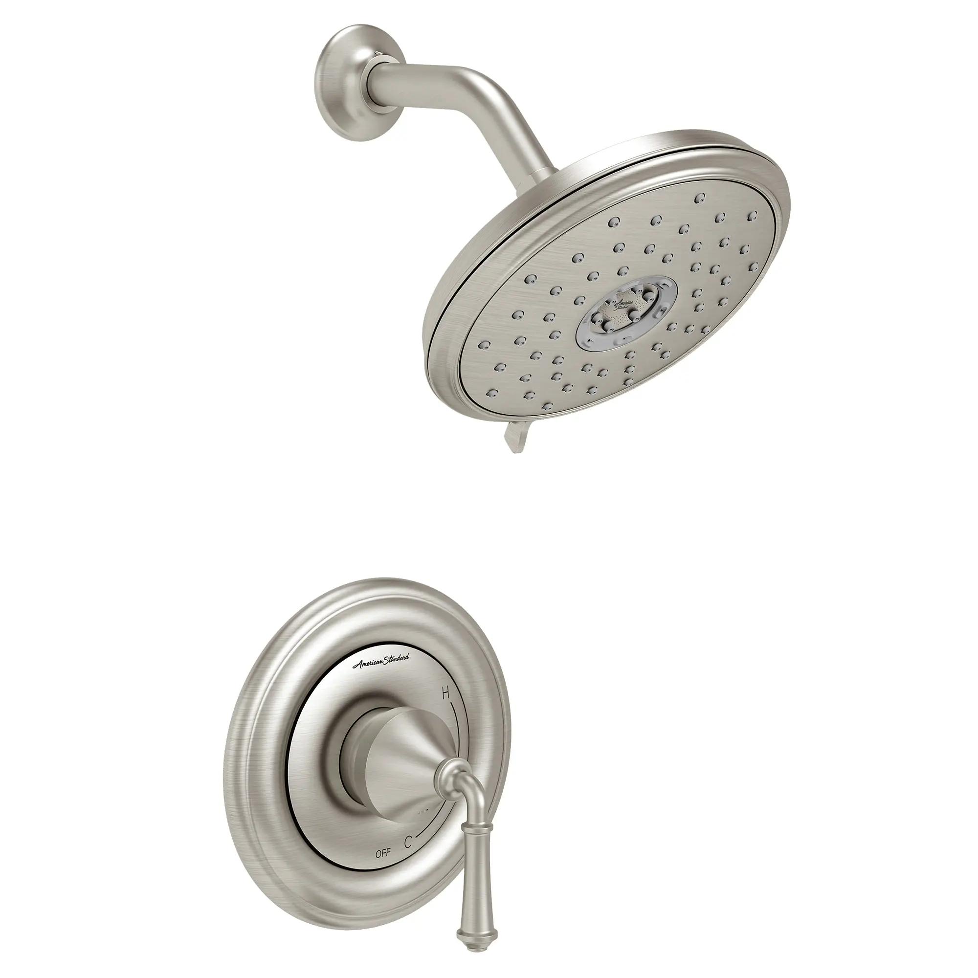 Portsmouth 1.8 GPM Round Shower Trim Kit with Water-Saving Showerhead and Double Ceramic Pressure Balance Cartridge with Lever Handle - Image 17