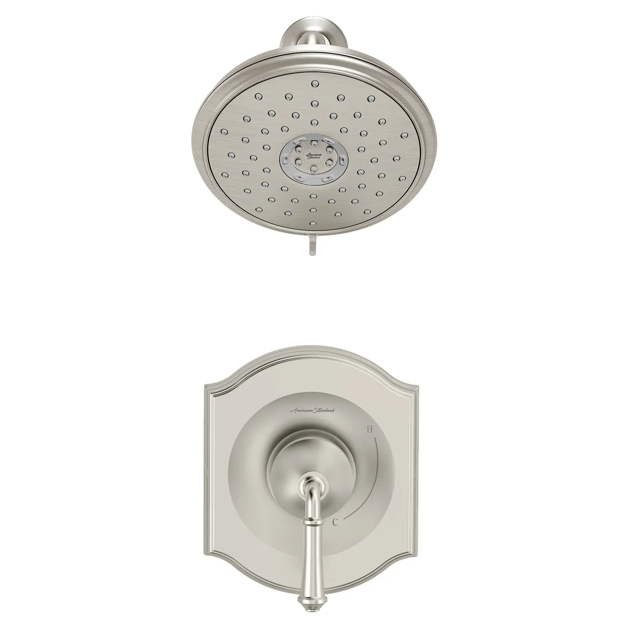 Portsmouth 1.8 GPM Shower Trim Kit with Water-Saving Showerhead and Double Ceramic Pressure Balance Cartridge with Lever Handle - Image 16