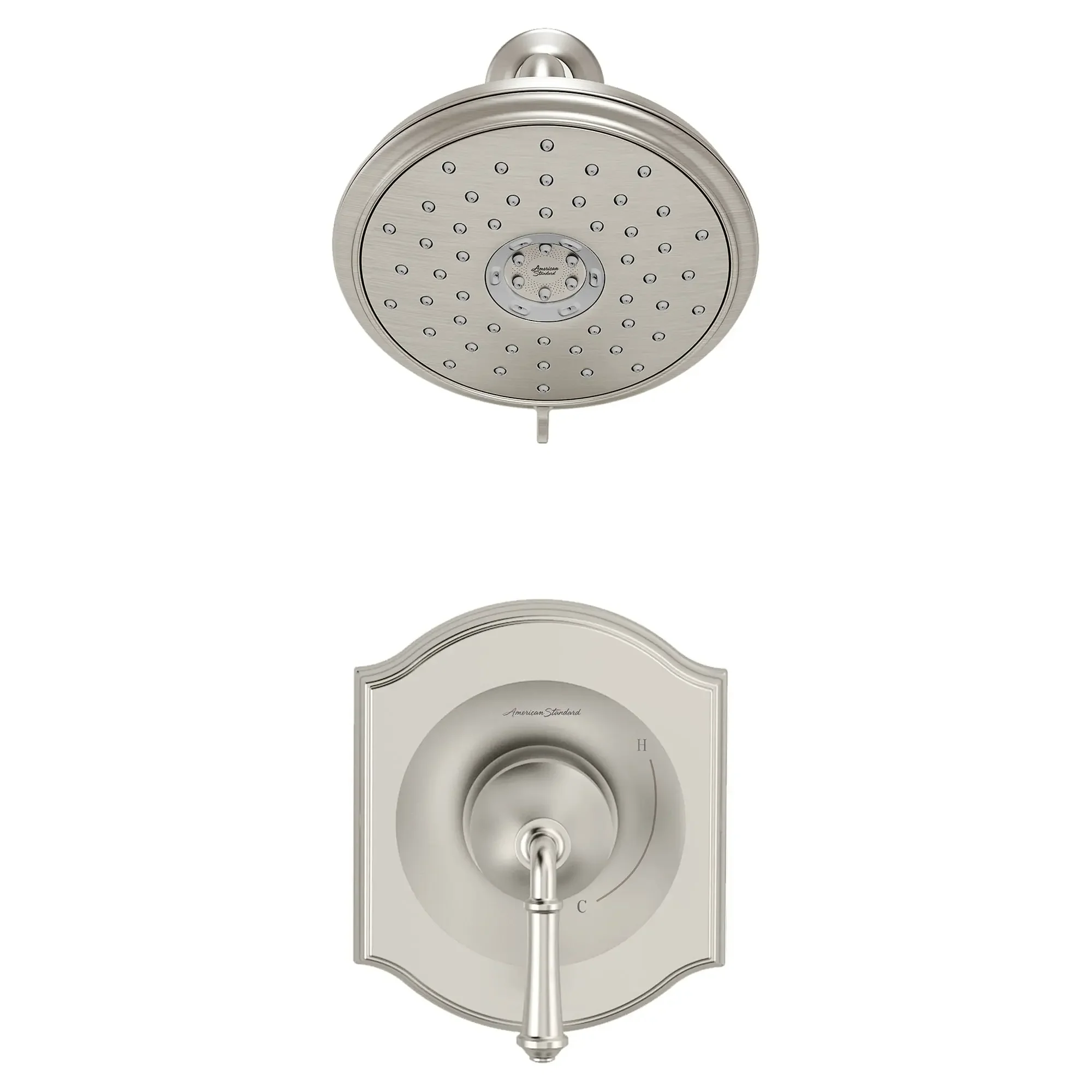 Portsmouth 1.8 GPM Shower Trim Kit with Water-Saving Showerhead and Double Ceramic Pressure Balance Cartridge with Lever Handle - Image 2