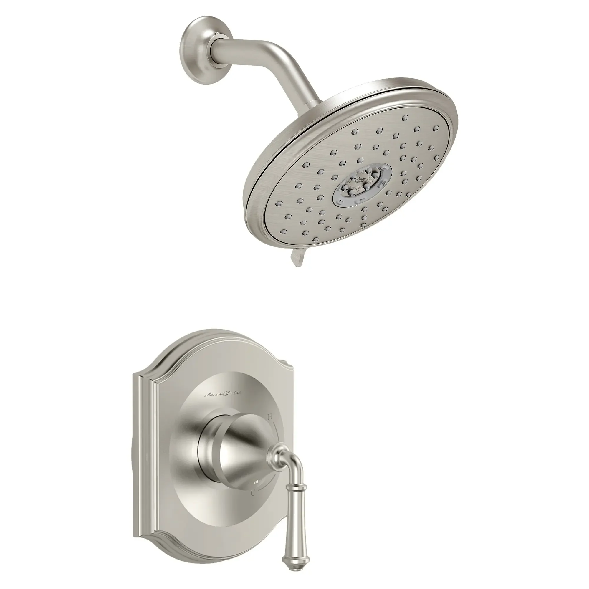 Portsmouth 1.8 GPM Shower Trim Kit with Water-Saving Showerhead and Double Ceramic Pressure Balance Cartridge with Lever Handle - Image 3