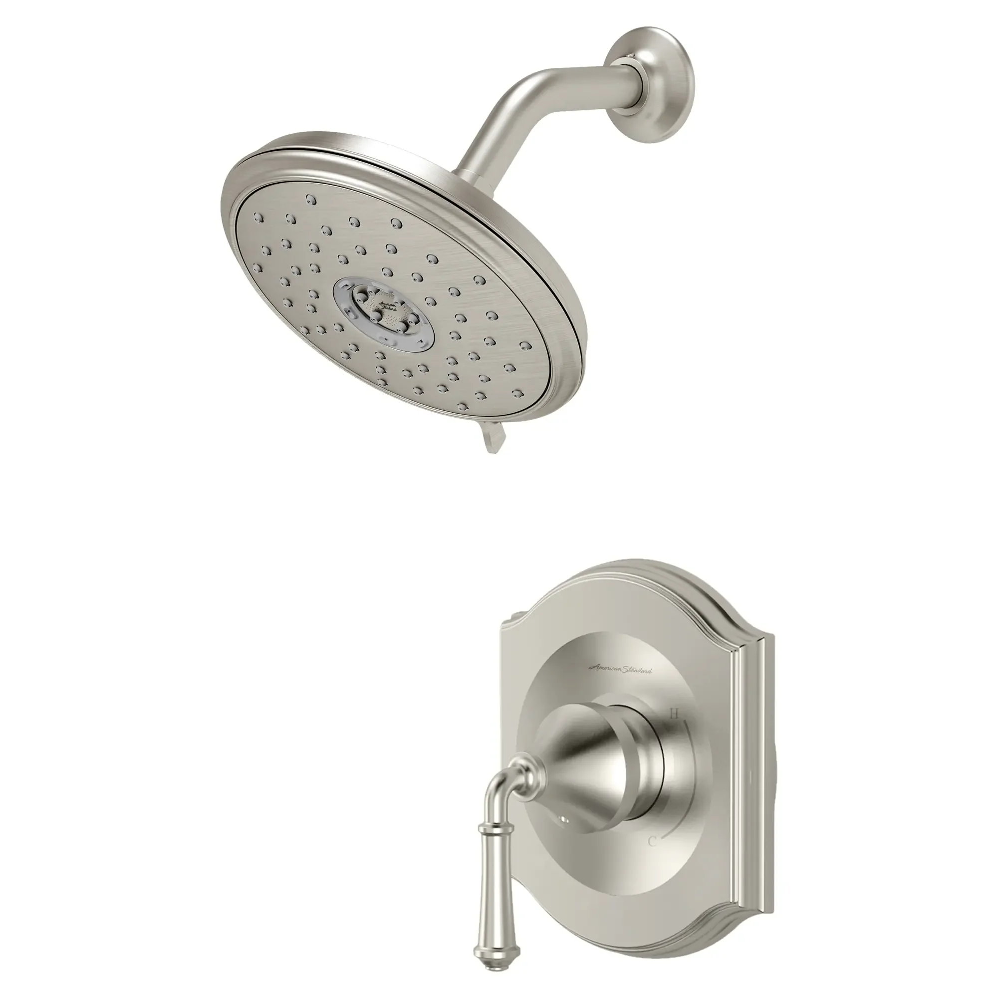 Portsmouth 1.8 GPM Shower Trim Kit with Water-Saving Showerhead and Double Ceramic Pressure Balance Cartridge with Lever Handle - Image 4