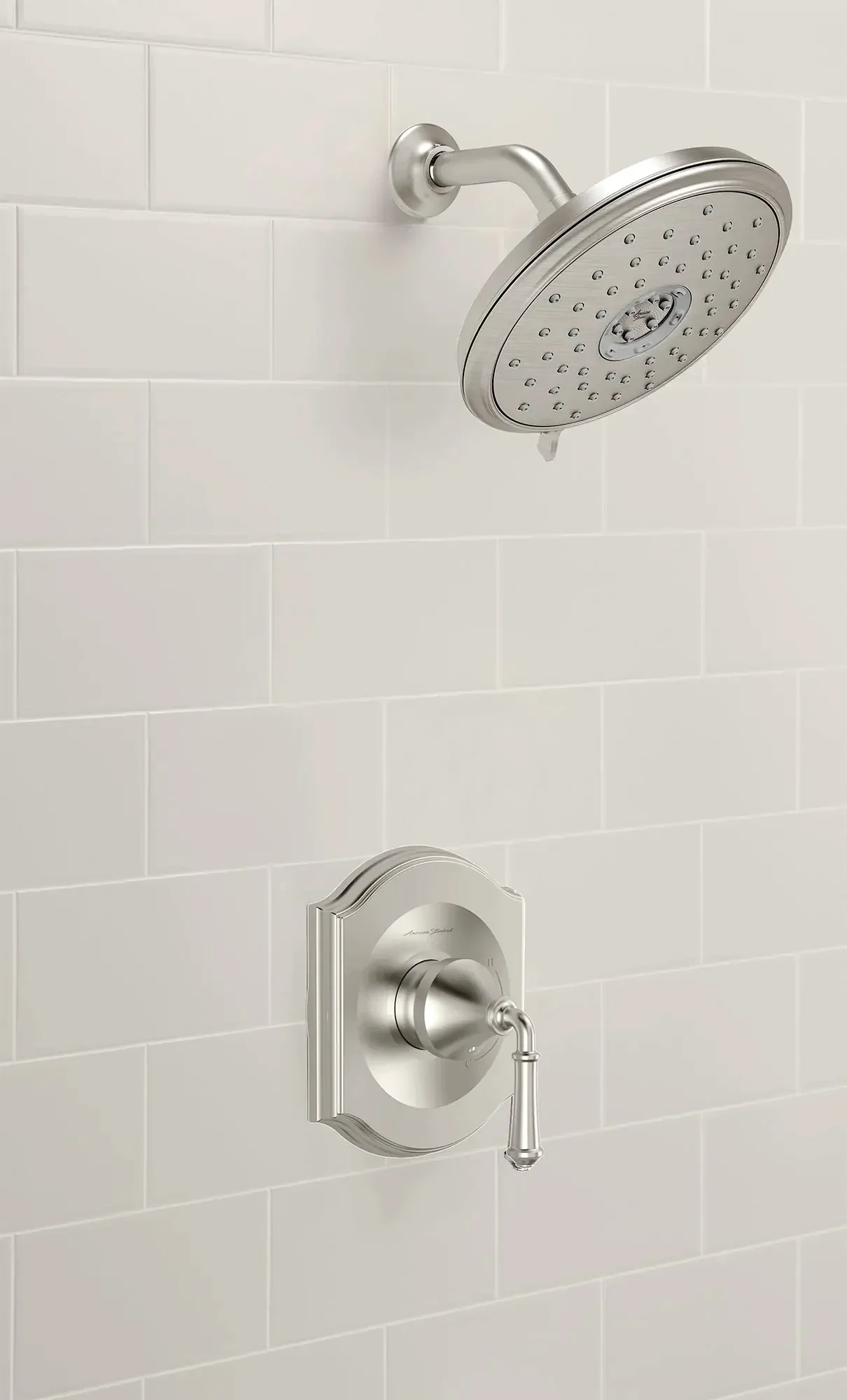 Portsmouth 1.8 GPM Shower Trim Kit with Water-Saving Showerhead and Double Ceramic Pressure Balance Cartridge with Lever Handle - Image 5
