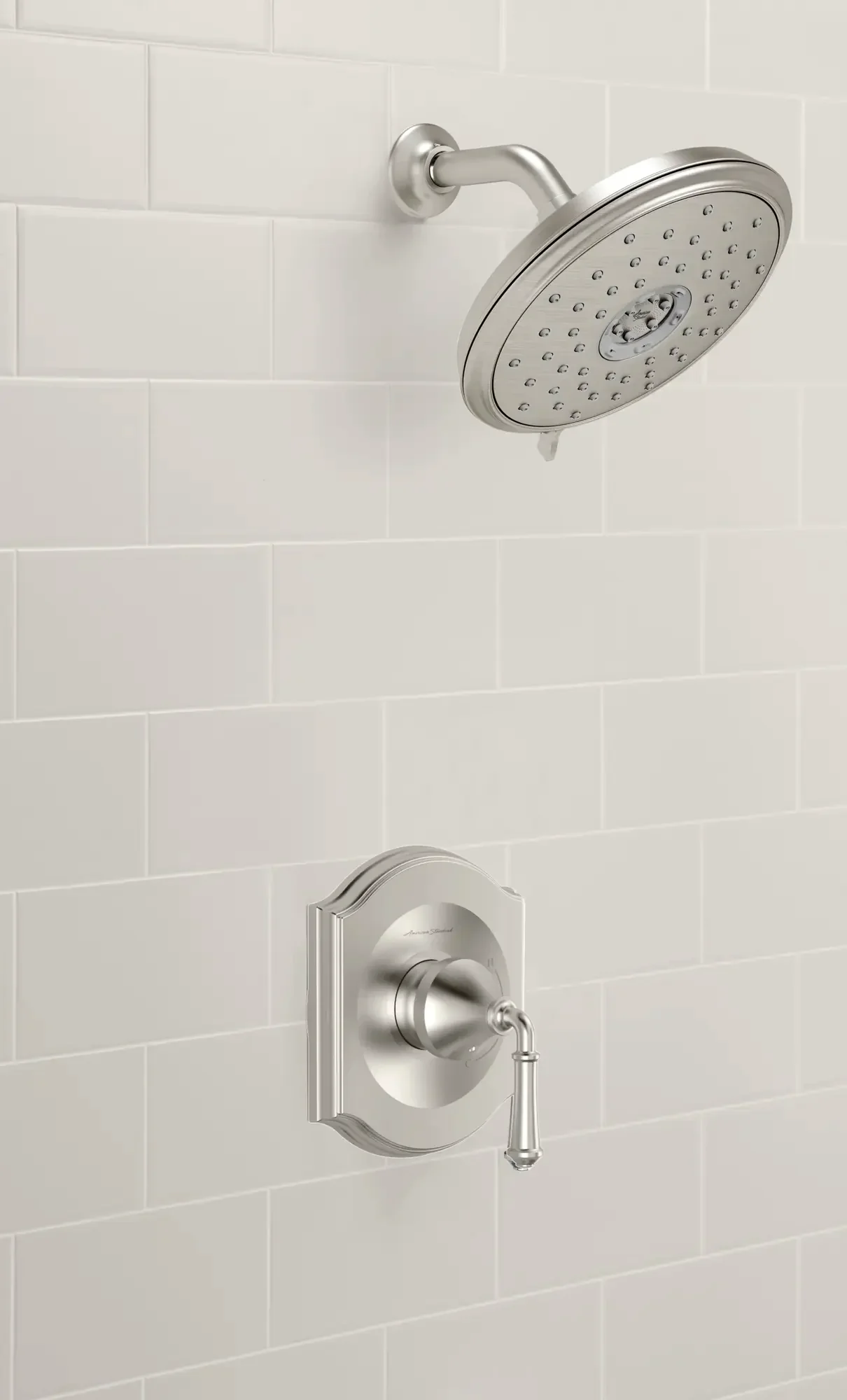 Portsmouth 1.8 GPM Shower Trim Kit with Water-Saving Showerhead and Double Ceramic Pressure Balance Cartridge with Lever Handle - Image 6