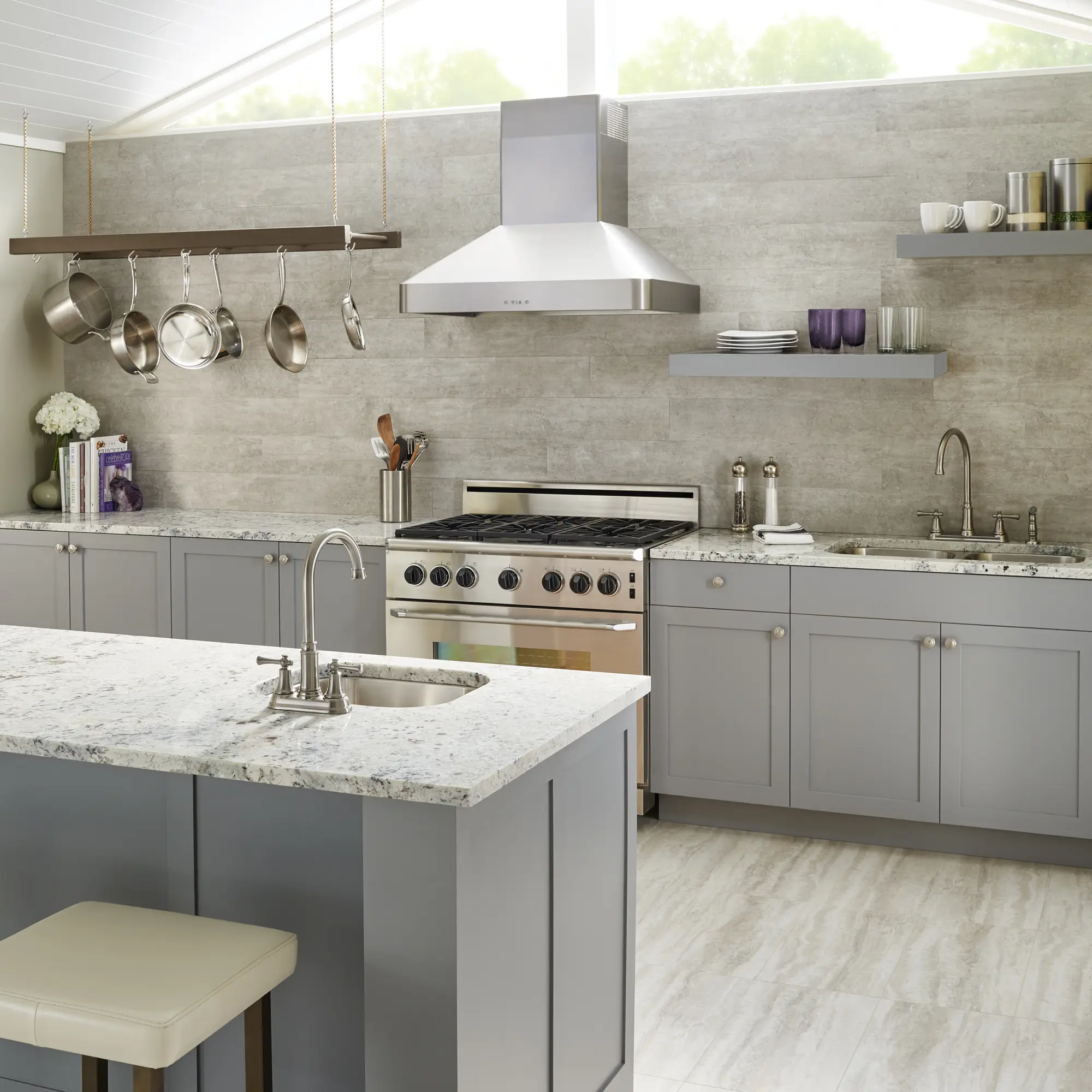 Portsmouth 2-Handle High-Arc Kitchen Faucet with Side Spray - Image 9