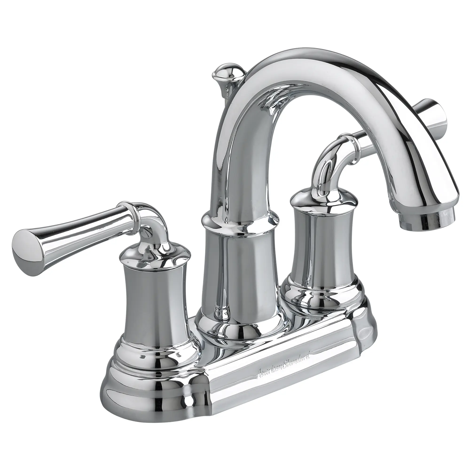 Portsmouth 4-In. Centerset 2-Handle Crescent Spout Bathroom Faucet 1.2 GPM with Lever Handles - Image 2