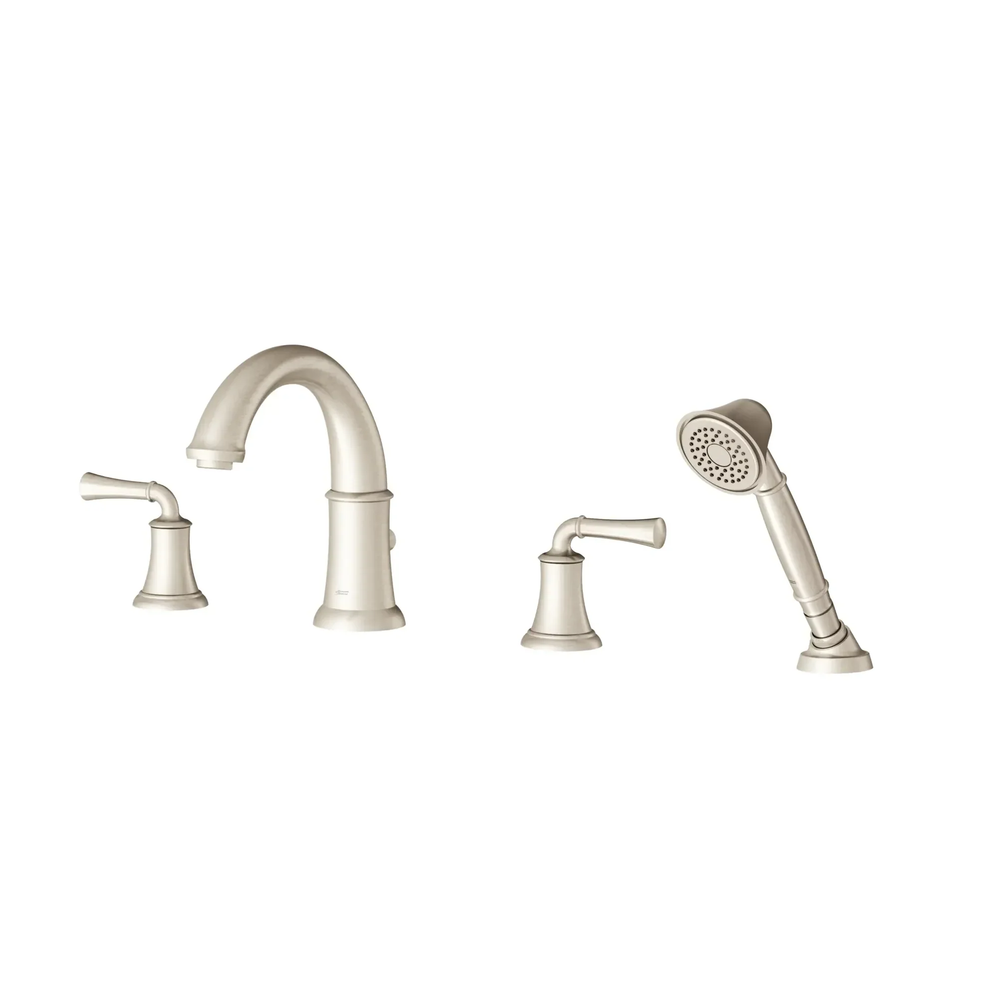 Portsmouth Bathtub Faucet with Personal Shower for Flash Rough-in Valve with Lever Handles - Image 3