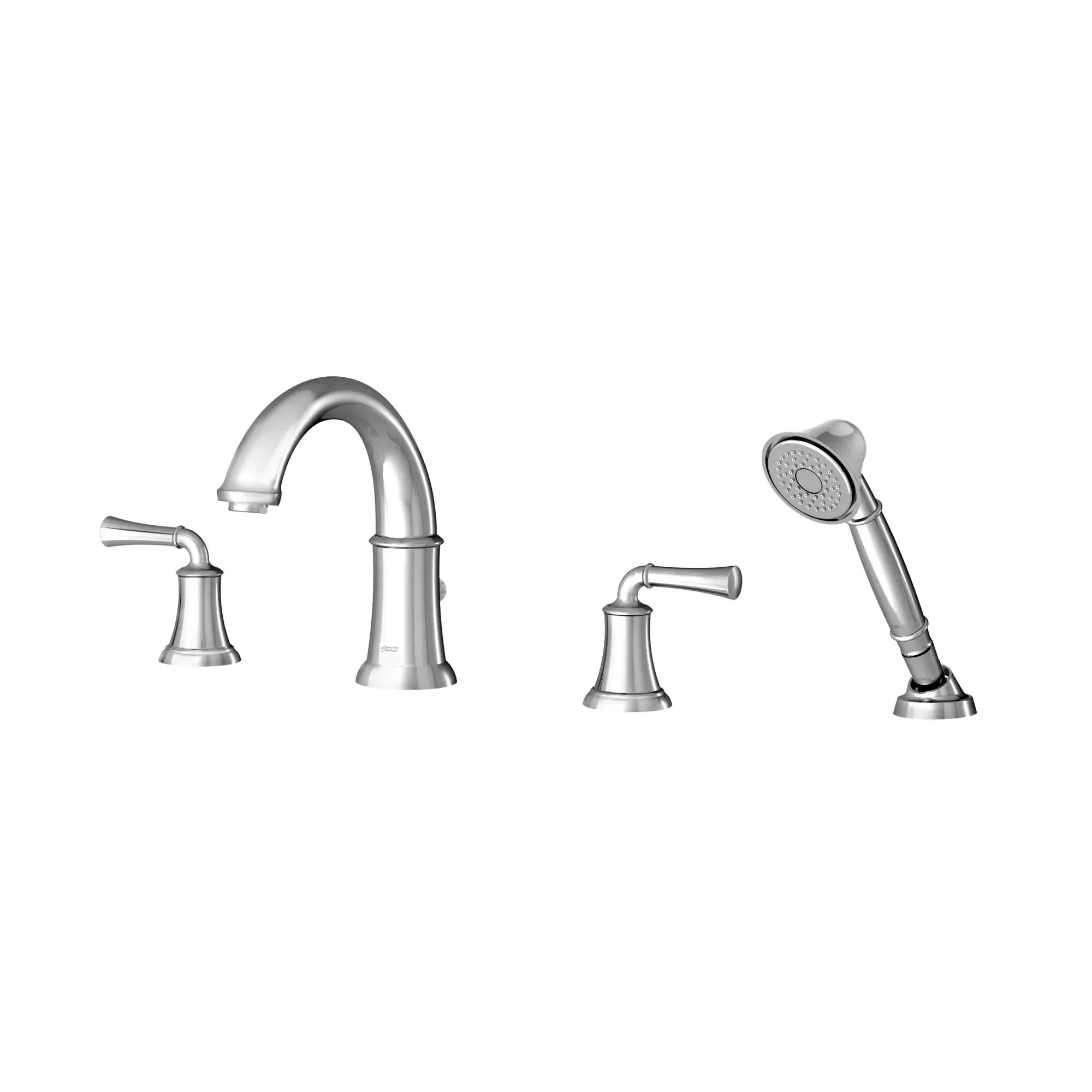 Portsmouth Bathtub Faucet with Personal Shower for Flash Rough-in Valve with Lever Handles - Image 5