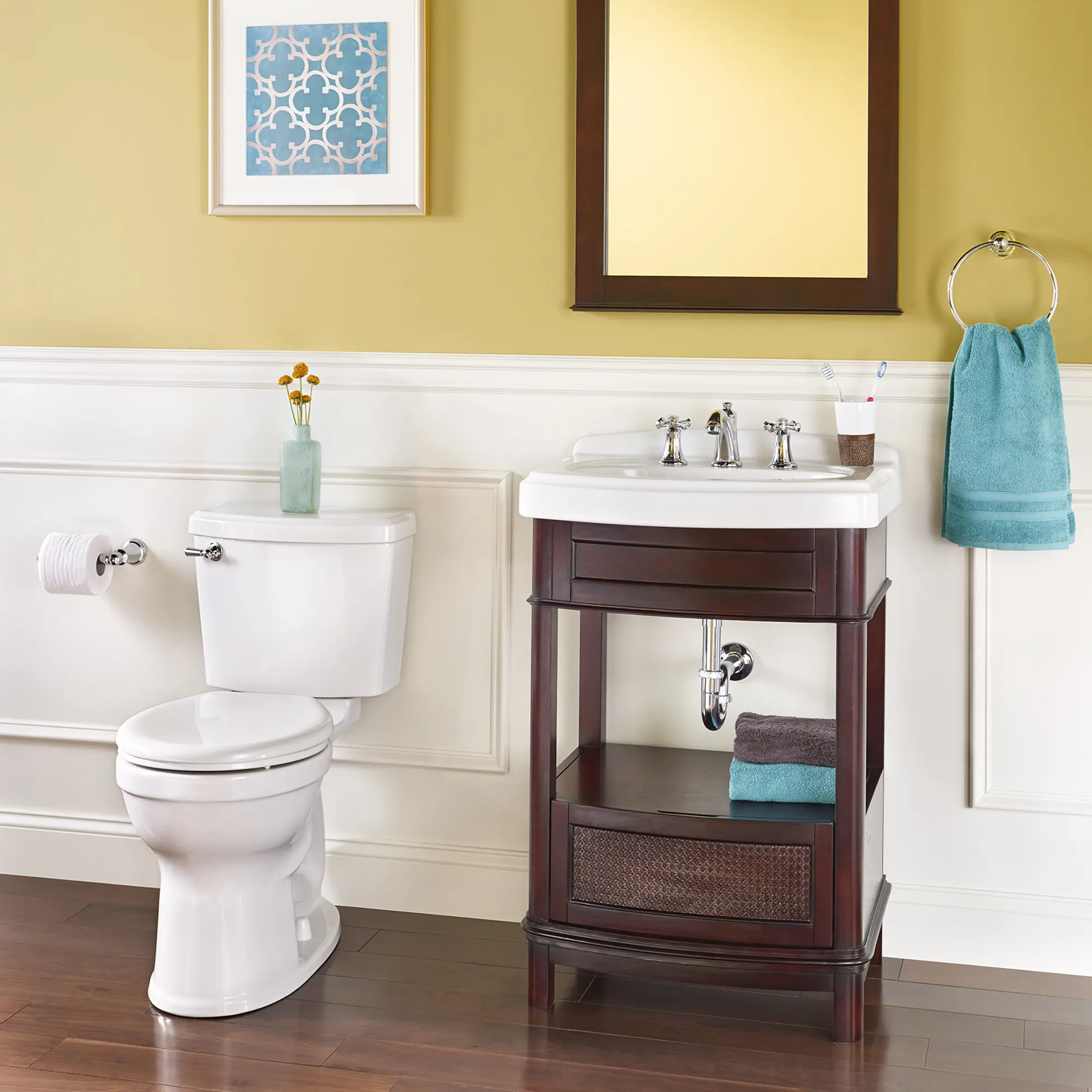 Portsmouth® Champion® PRO Two-Piece 1.28 gpf/4.8 Lpf Chair Height Round Front Toilet - Image 4