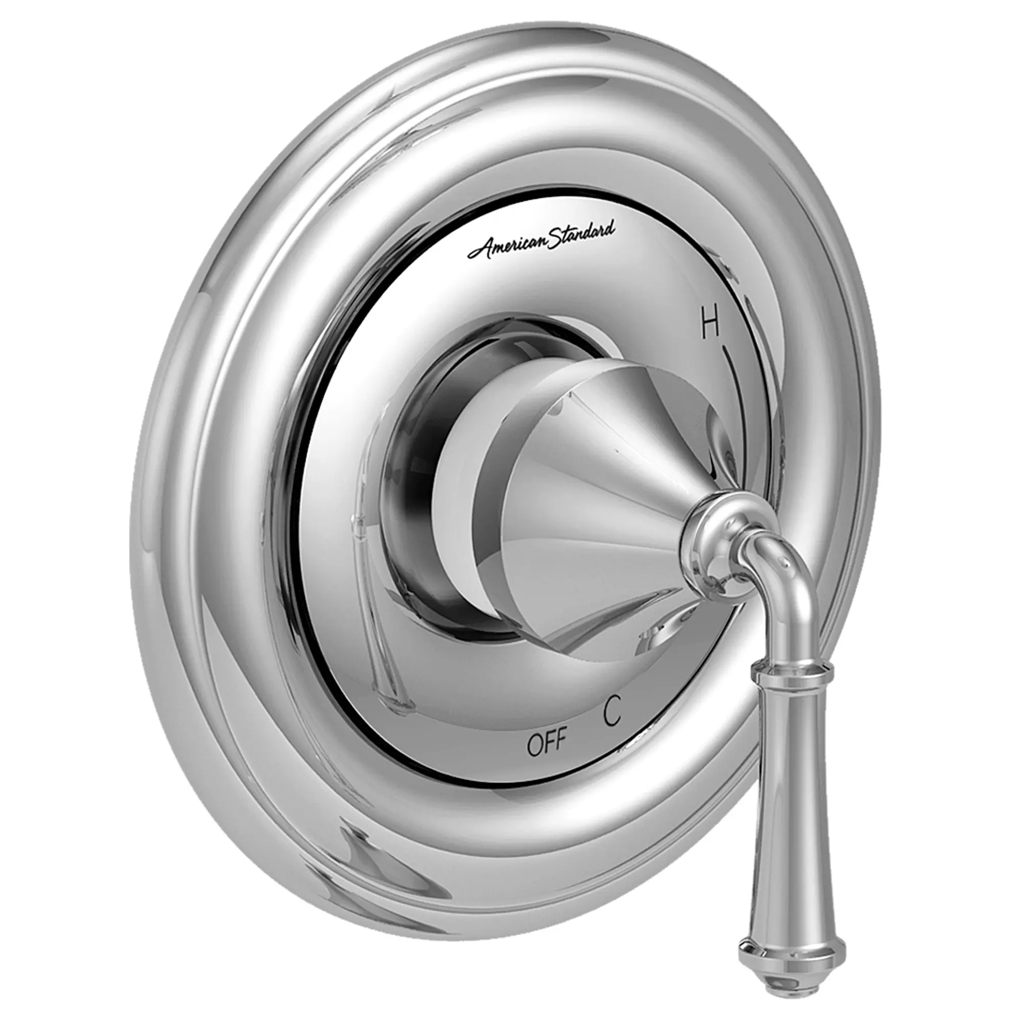 Portsmouth Round Valve Only Trim Kit with Double Ceramic Pressure Balance Cartridge and Lever Handle