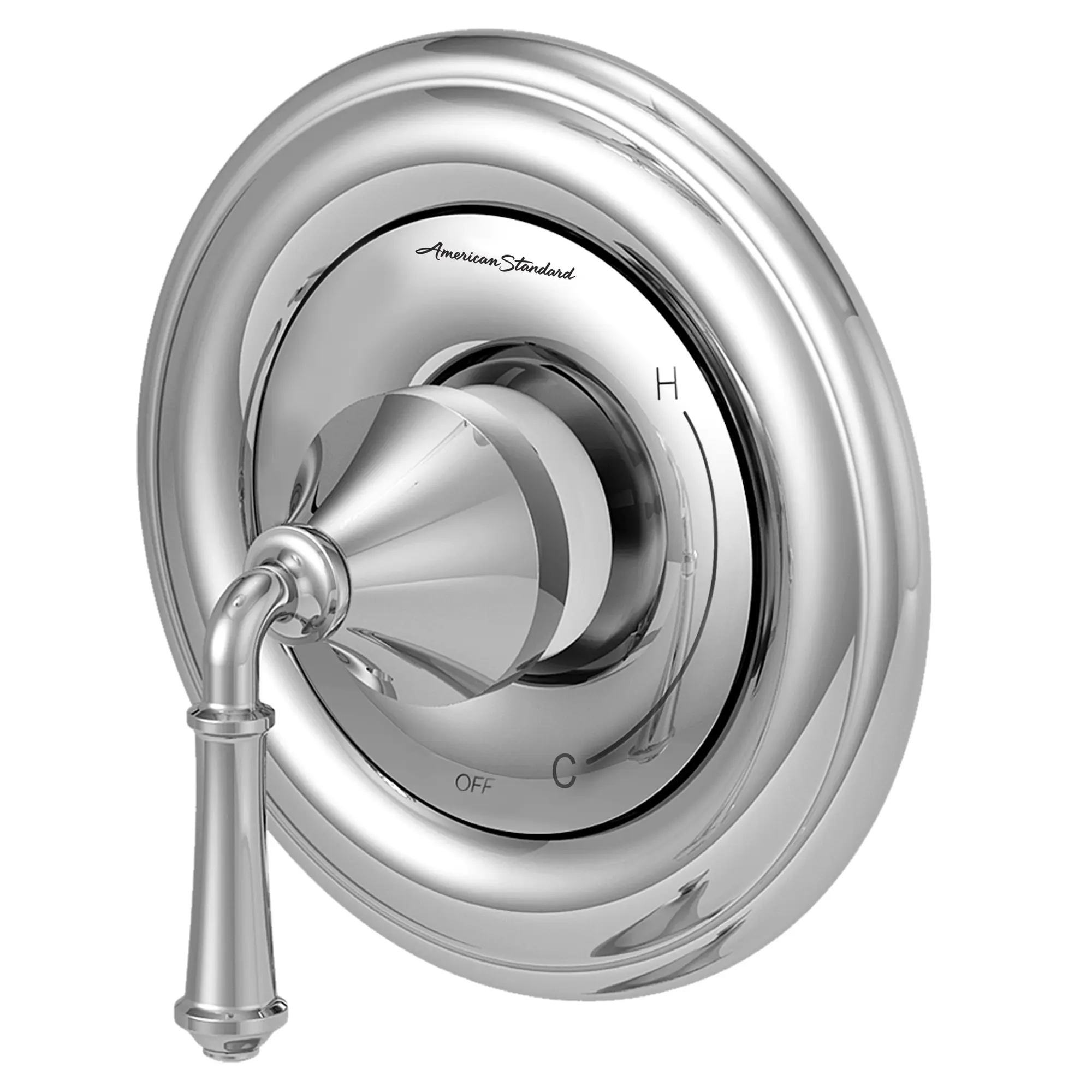 Portsmouth Round Valve Only Trim Kit with Double Ceramic Pressure Balance Cartridge and Lever Handle - Image 3