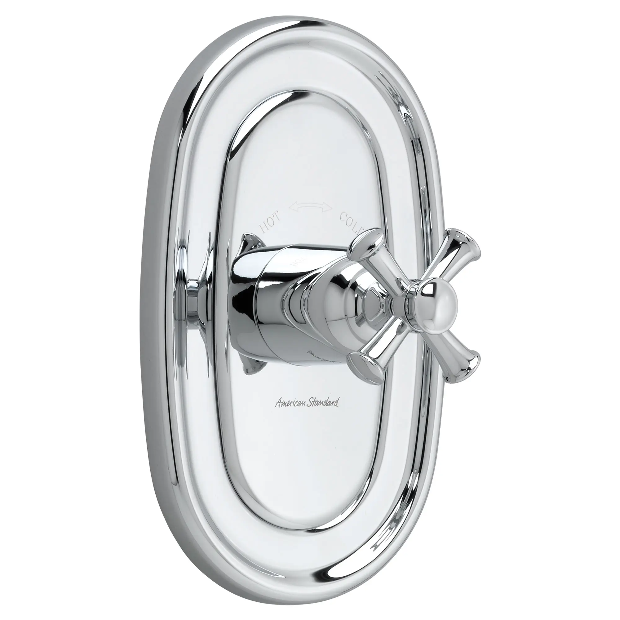 Portsmouth Single Handle Thermostatic Shower Valve Trim Kit with Cross Handle