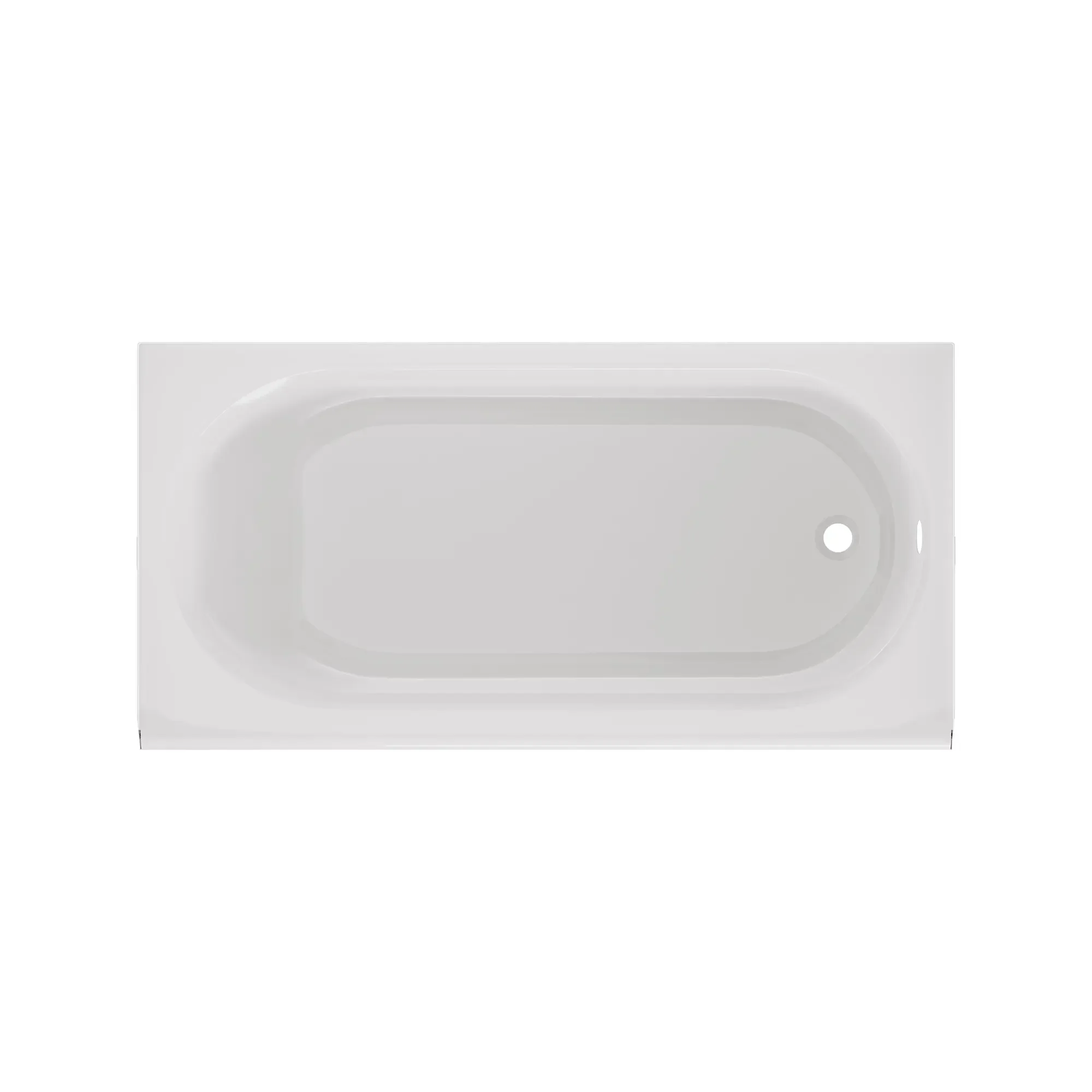 Princeton® PRO Steel 60 x 32-inch Integral Apron Bathtub with Right-Hand Outlet