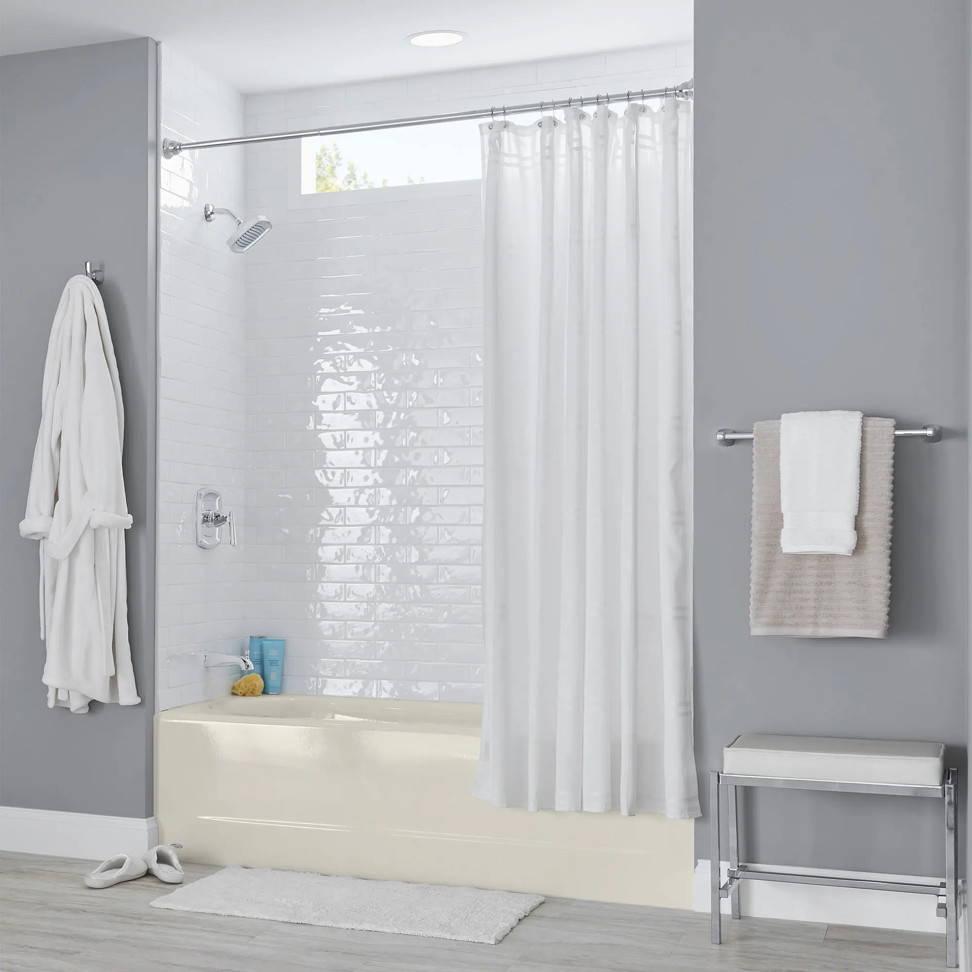 Princeton® Americast® 60 x 30-Inch Integral Apron Bathtub Above Floor Rough with Left-Hand Outlet - Image 15
