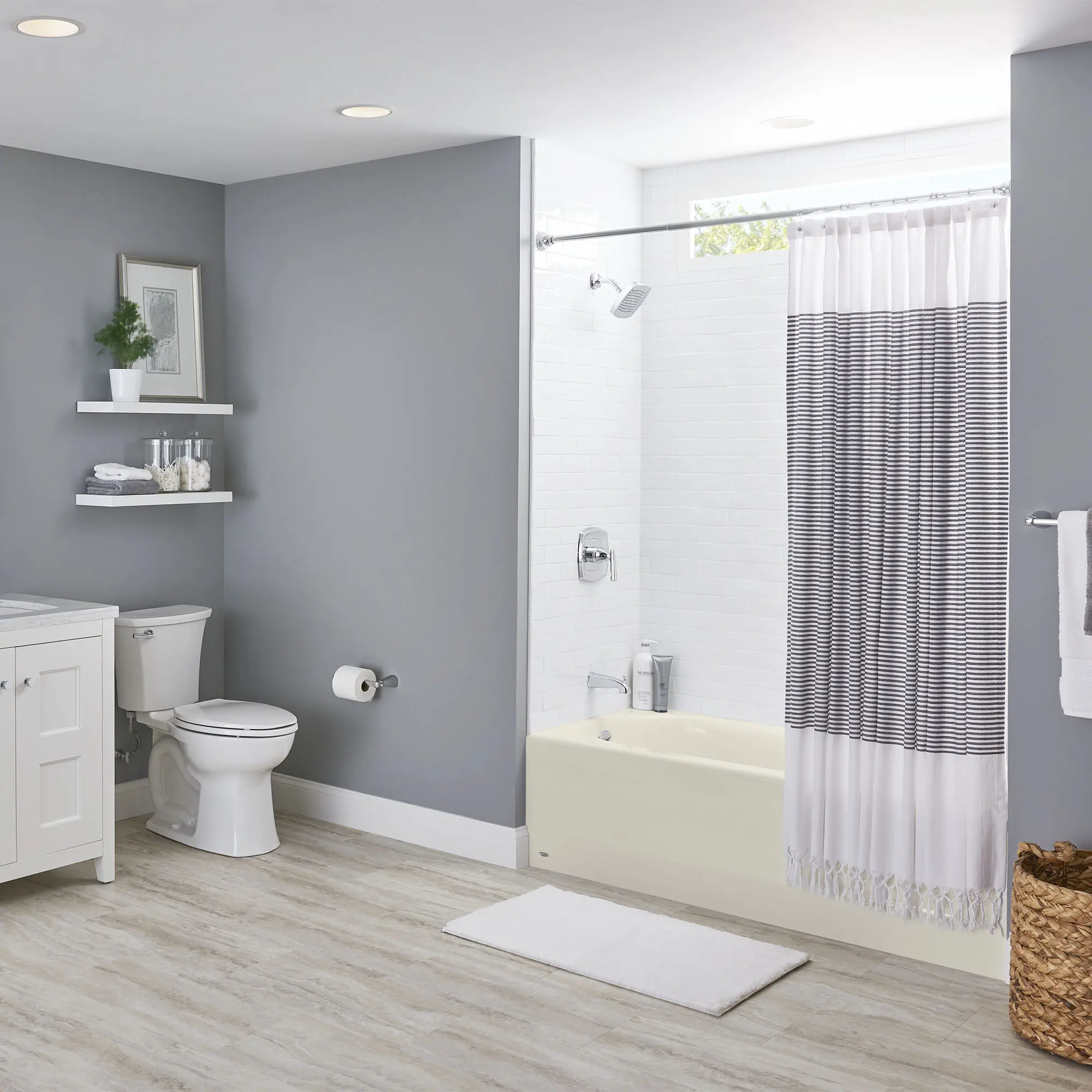 Princeton® Americast® 60 x 30-Inch Integral Apron Bathtub Above Floor Rough with Left-Hand Outlet - Image 16