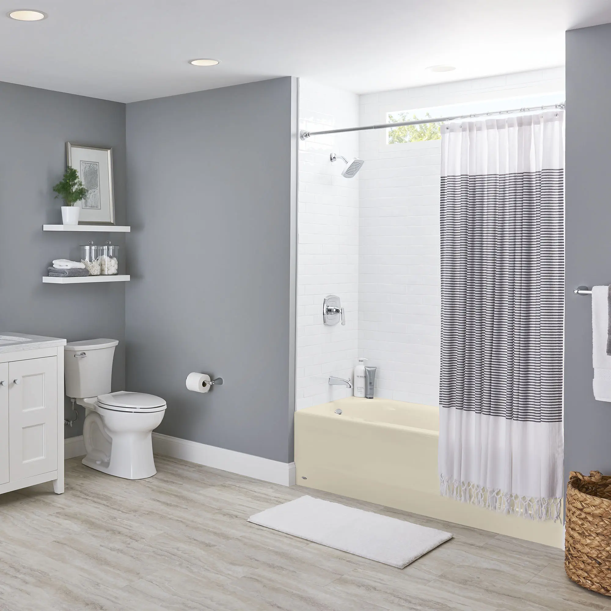 Princeton® Americast® 60 x 30-Inch Integral Apron Bathtub Above Floor Rough with Left-Hand Outlet - Image 30