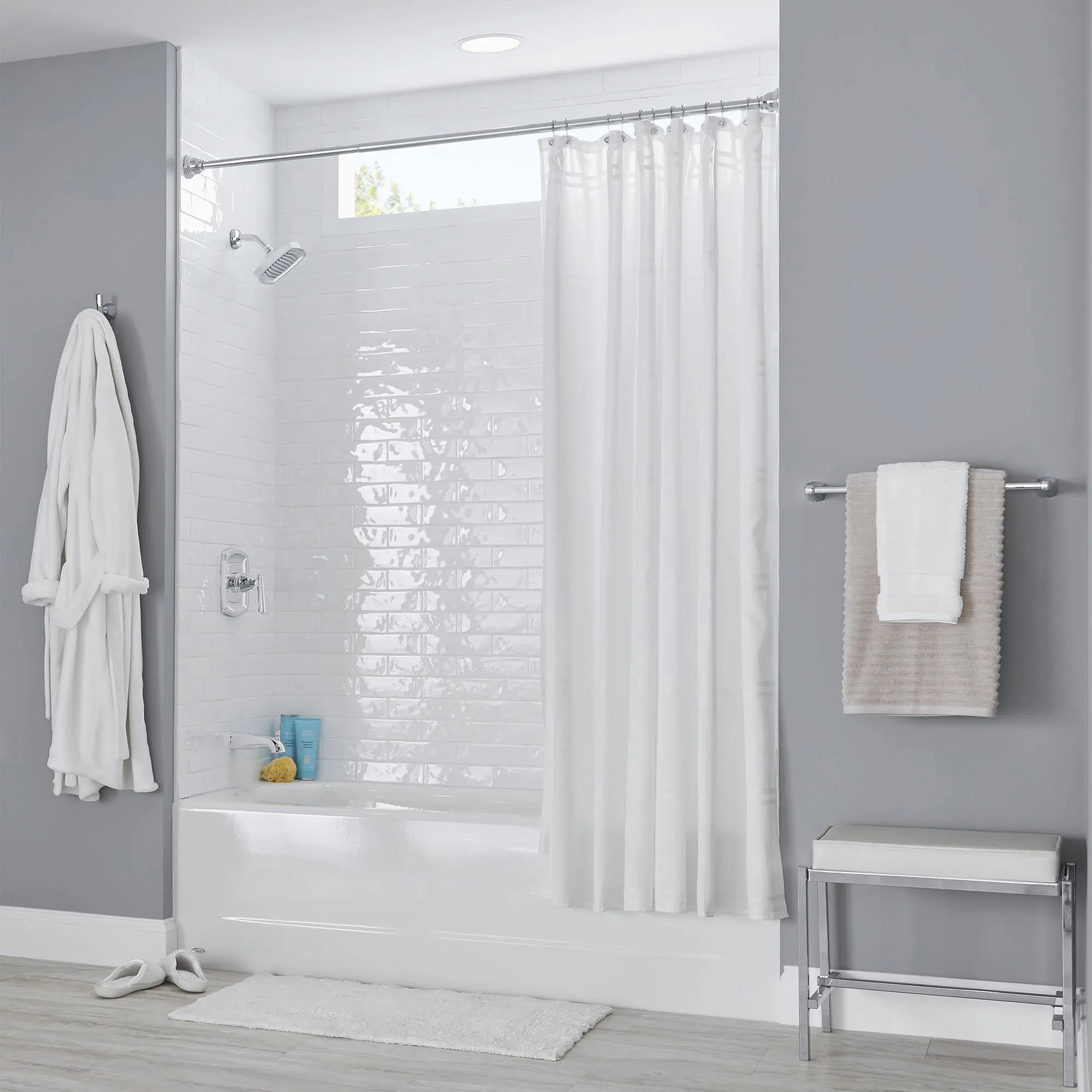 Princeton® Americast® 60 x 30-Inch Integral Apron Bathtub Above Floor Rough with Left-Hand Outlet - Image 6