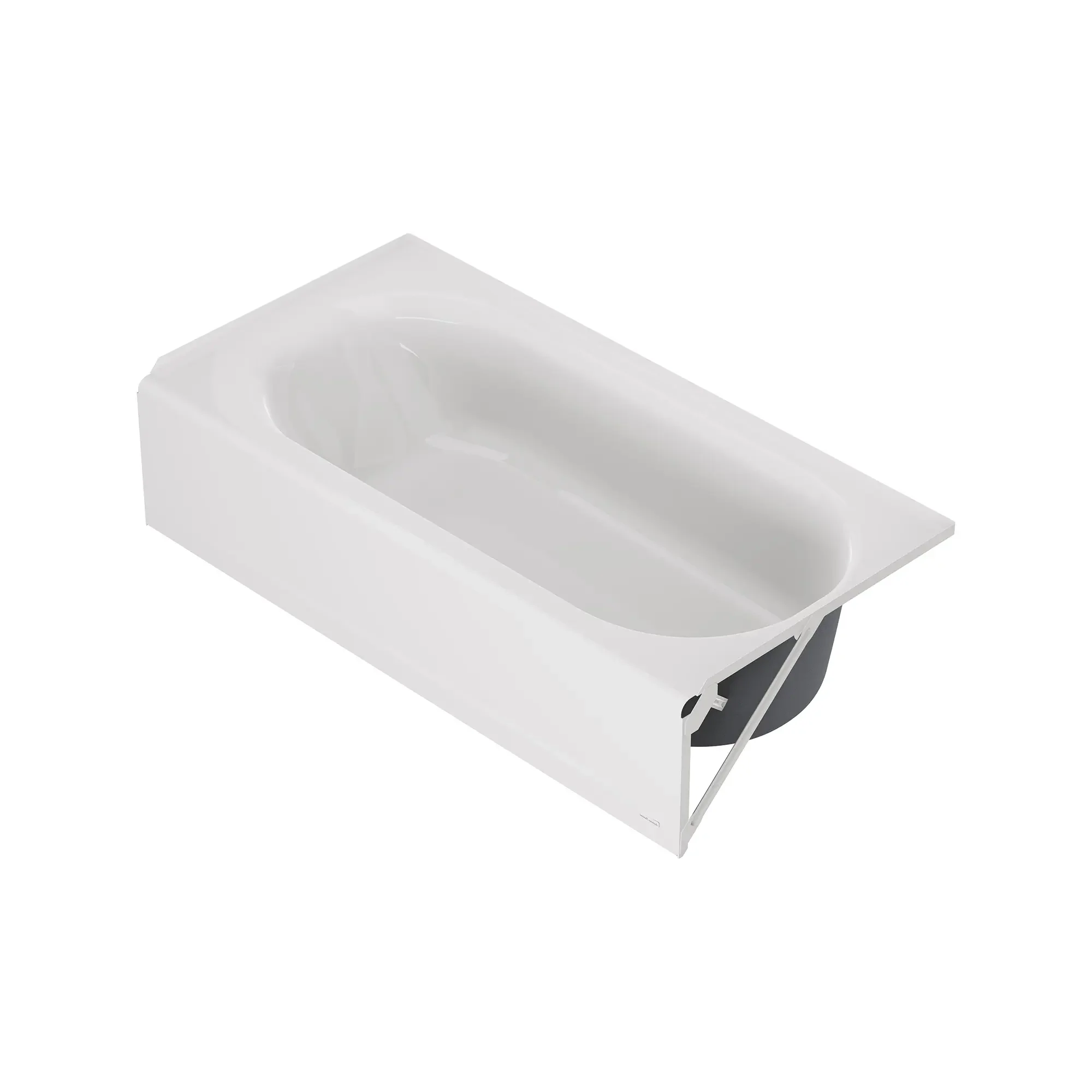 Princeton® PRO Steel 60 x 32-inch Integral Apron Bathtub with Right-Hand Outlet - Image 3