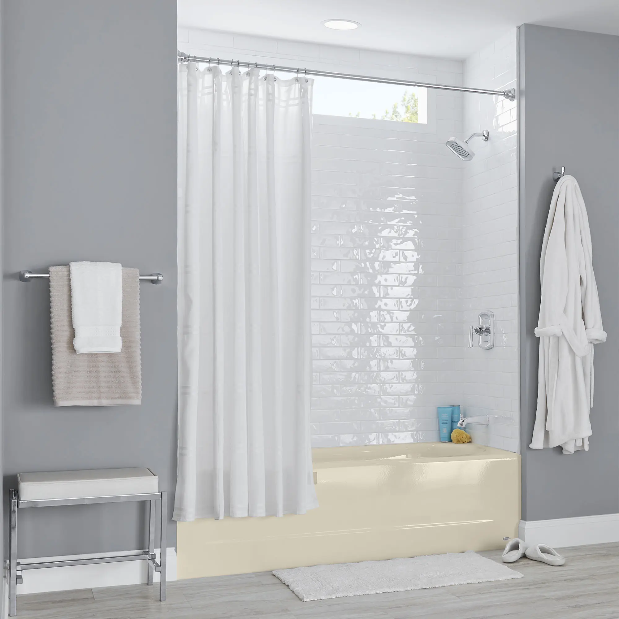 Princeton® Americast® 60 x 34-Inch Integral Apron Bathtub Above Floor Rough Right-Hand Outlet with Luxury Ledge - Image 11