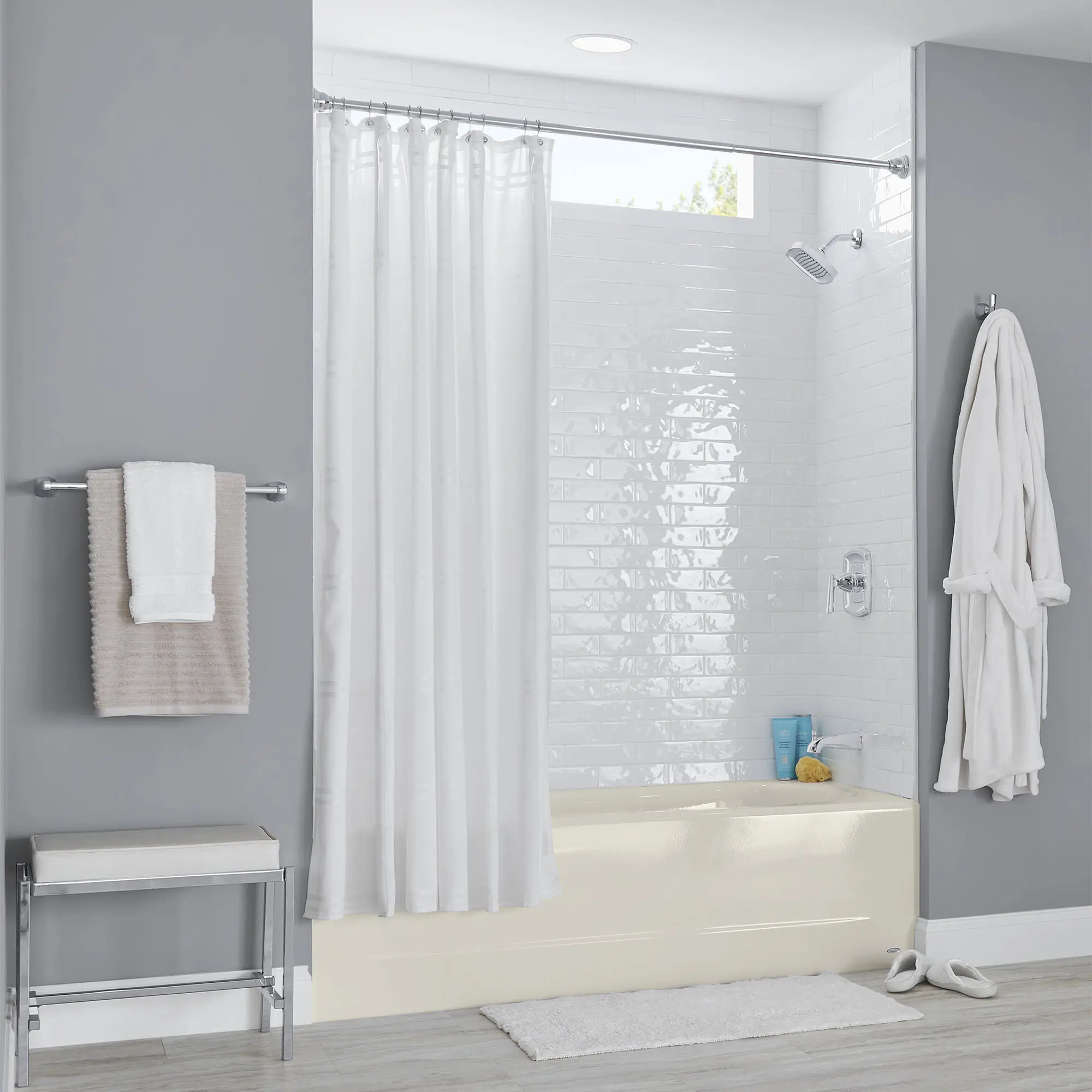 Princeton® Americast® 60 x 34-Inch Integral Apron Bathtub Above Floor Rough Right-Hand Outlet with Luxury Ledge - Image 7