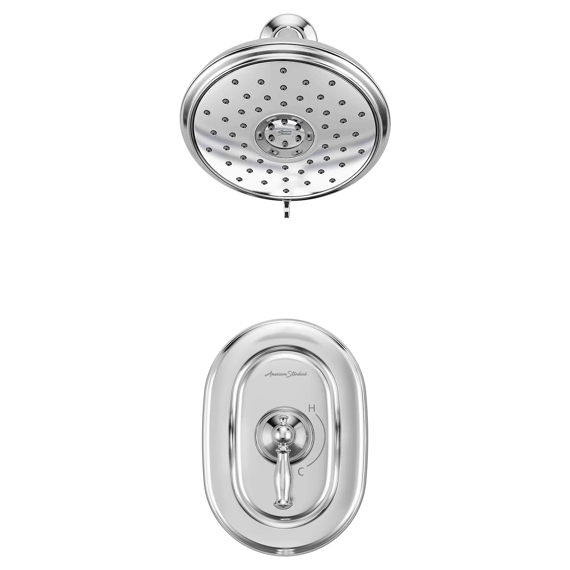 Quentin® 1.8 gpm /6.8 L/min Shower Trim Kit With Water-Saving Showerhead, Double Ceramic Pressure Balance Cartridge With Lever Handle - Image 2