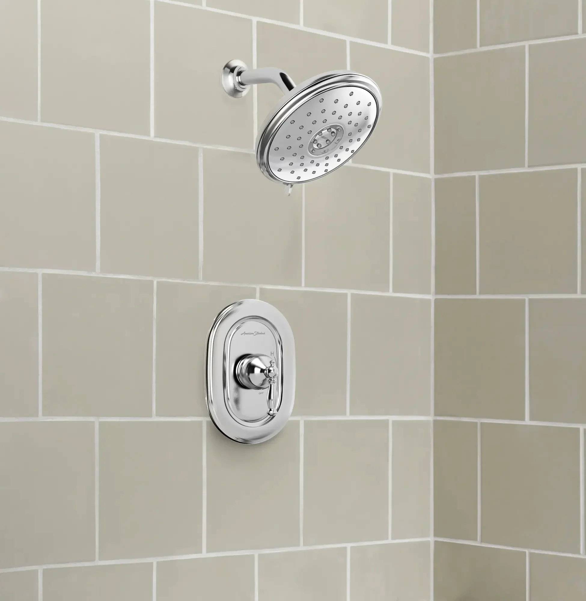 Quentin® 1.8 gpm /6.8 L/min Shower Trim Kit With Water-Saving Showerhead, Double Ceramic Pressure Balance Cartridge With Lever Handle - Image 5