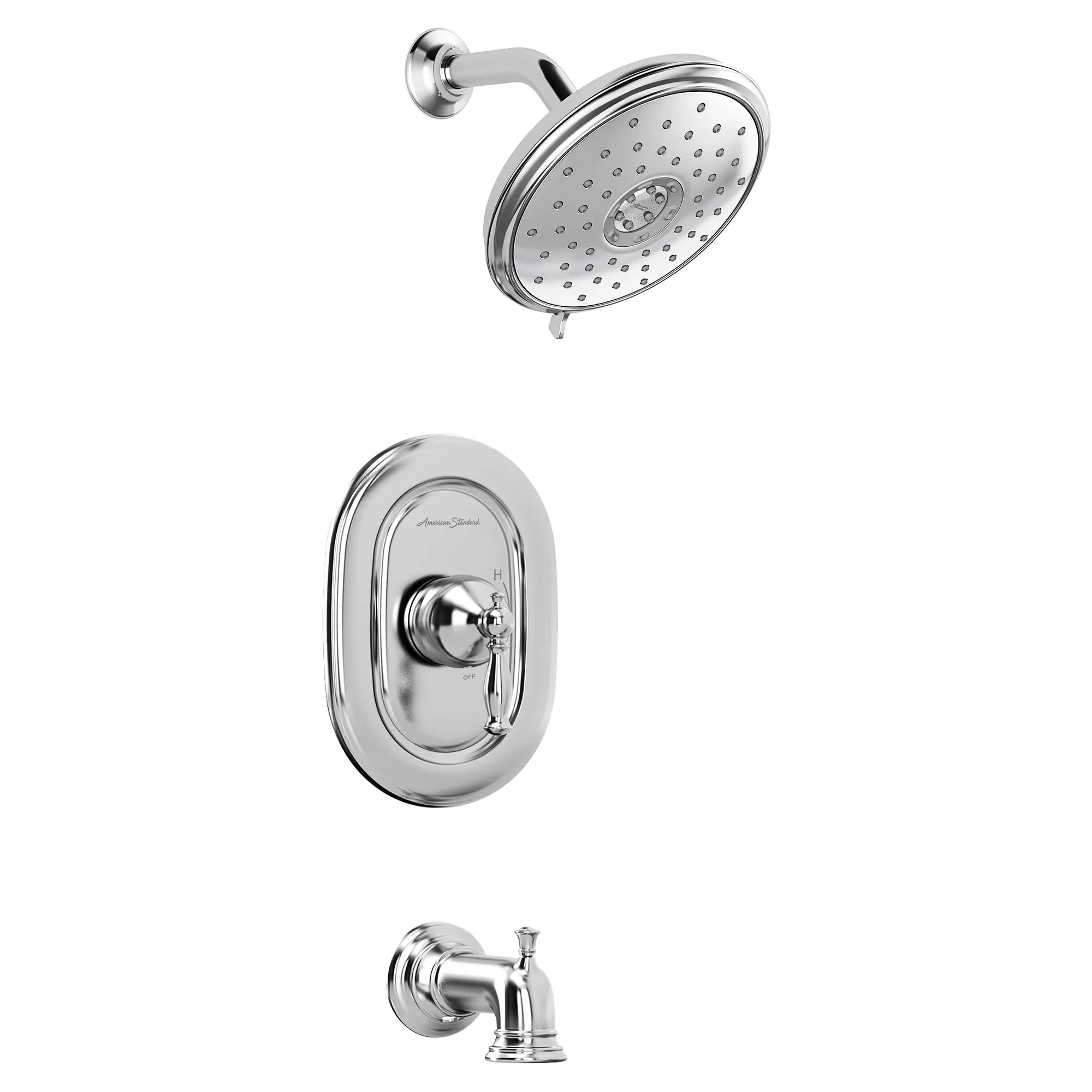 Quentin® 1.8 gpm /6.8 L/min Tub and Shower Trim Kit With Water-Saving Showerhead, Double Ceramic Pressure Balance Cartridge With Lever Handle - Image 8
