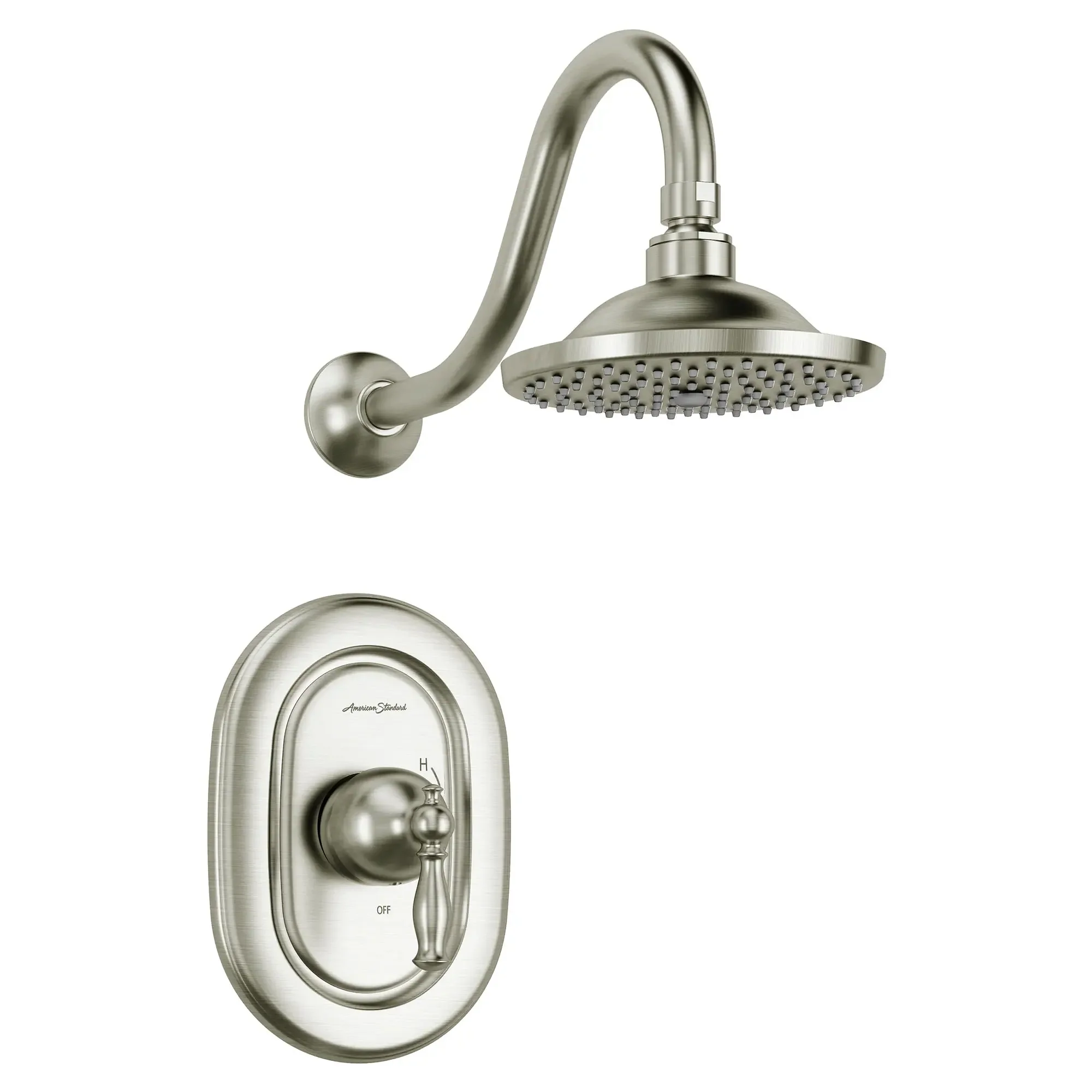 Quentin® 2.5 gpm/9.5 L/min Shower Trim Kit With Rain Showerhead, Double Ceramic Pressure Balance Cartridge With Lever Handle - Image 3