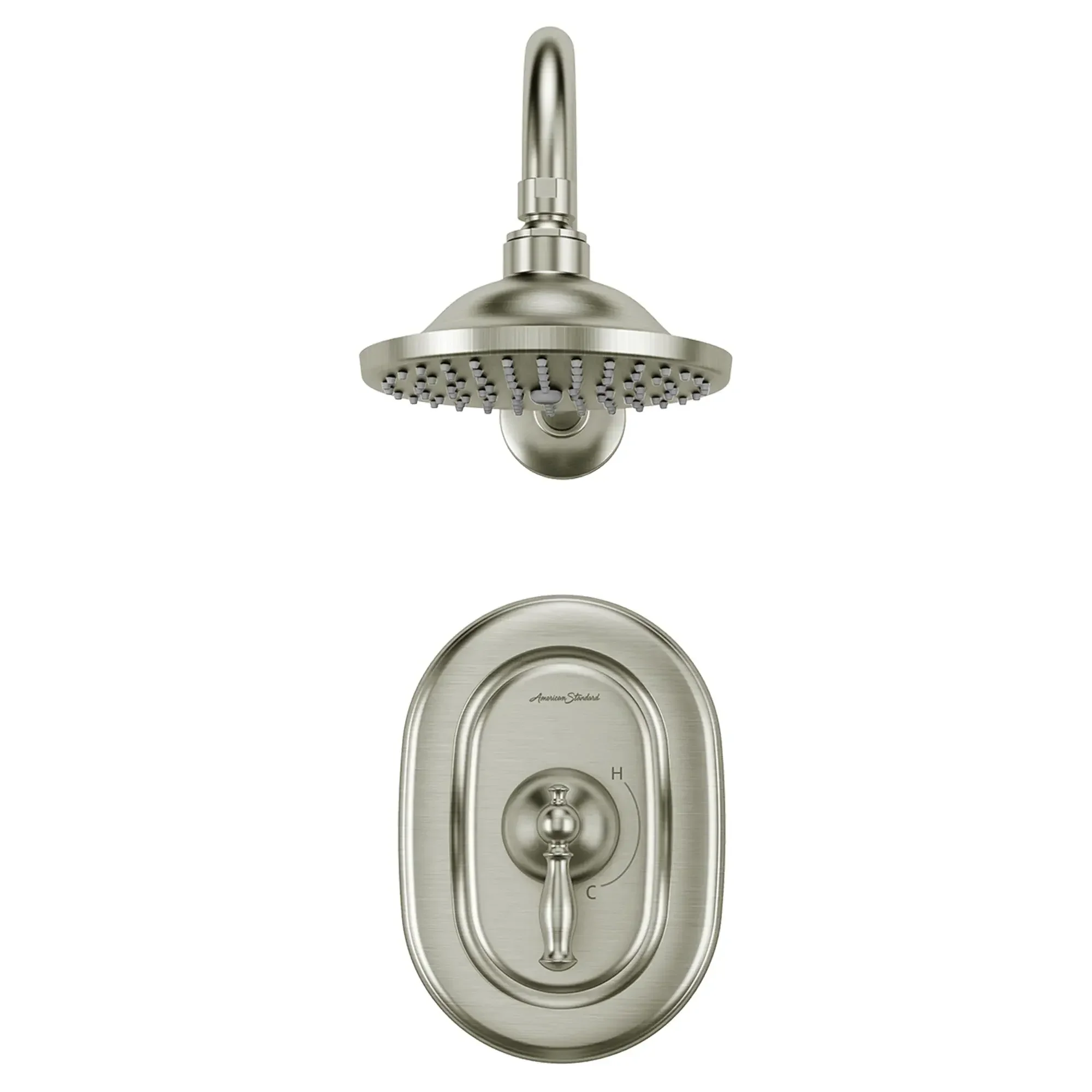 Quentin® 2.5 gpm/9.5 L/min Shower Trim Kit With Rain Showerhead, Double Ceramic Pressure Balance Cartridge With Lever Handle - Image 9