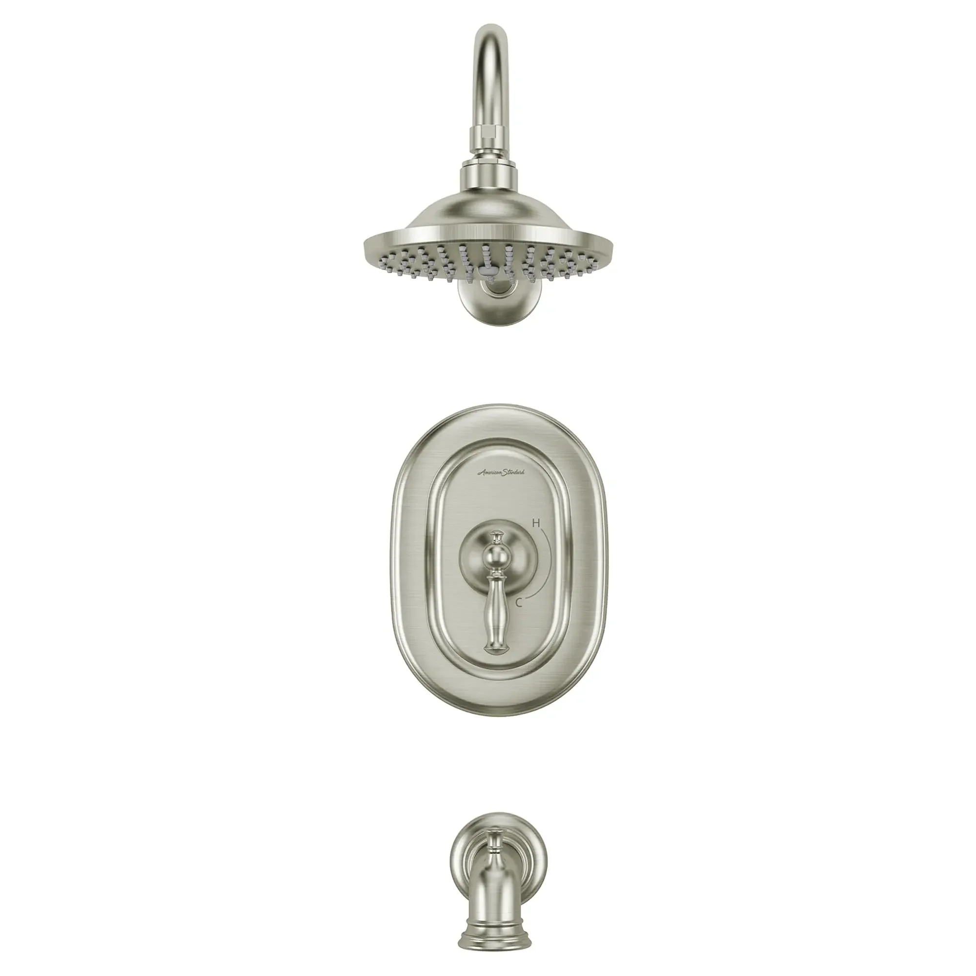 Quentin® 2.5 gpm/9.5 L/min Tub and Shower Trim Kit With Rain Showerhead, Double Ceramic Pressure Balance Cartridge With Lever Handle - Image 10