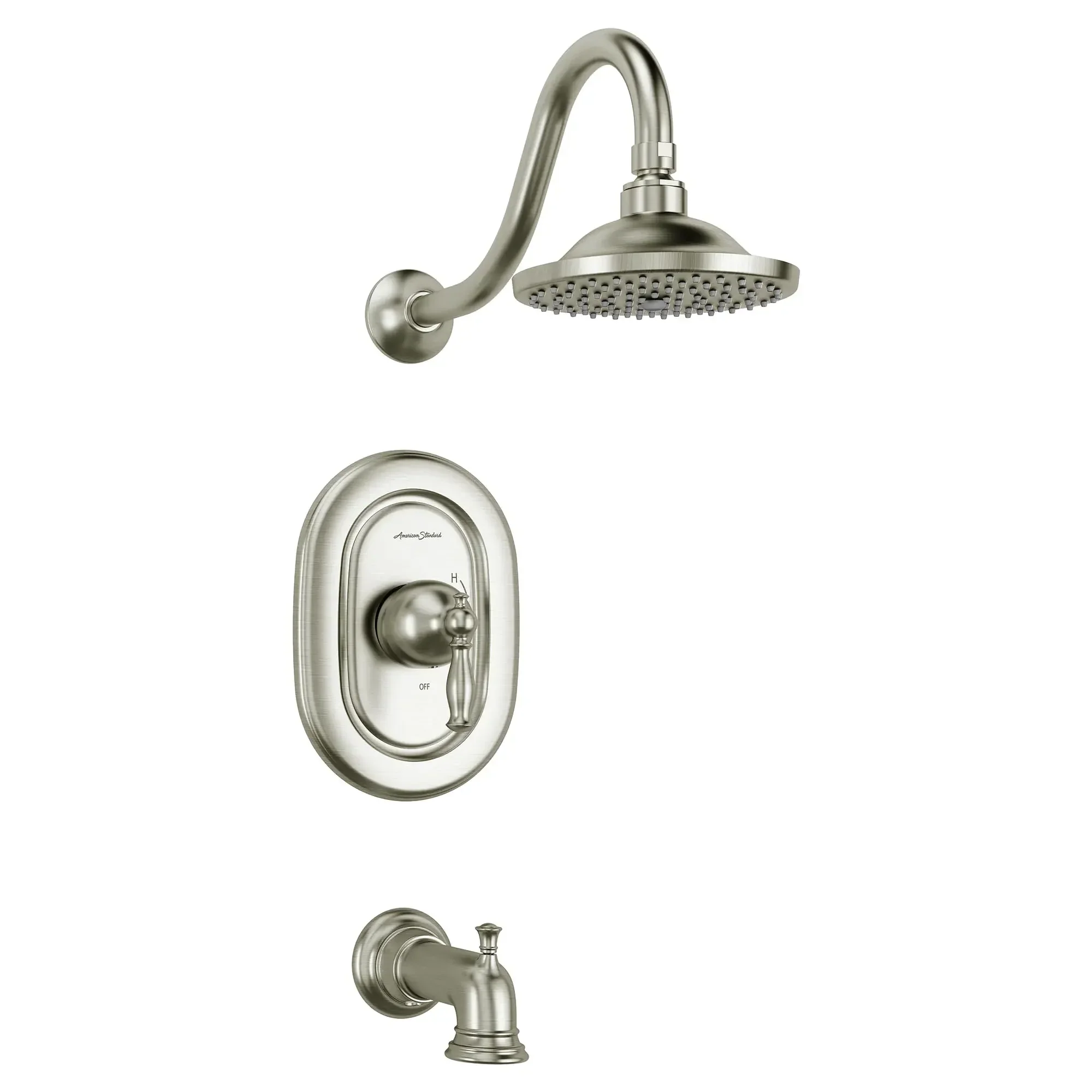 Quentin® 2.5 gpm/9.5 L/min Tub and Shower Trim Kit With Rain Showerhead, Double Ceramic Pressure Balance Cartridge With Lever Handle - Image 9