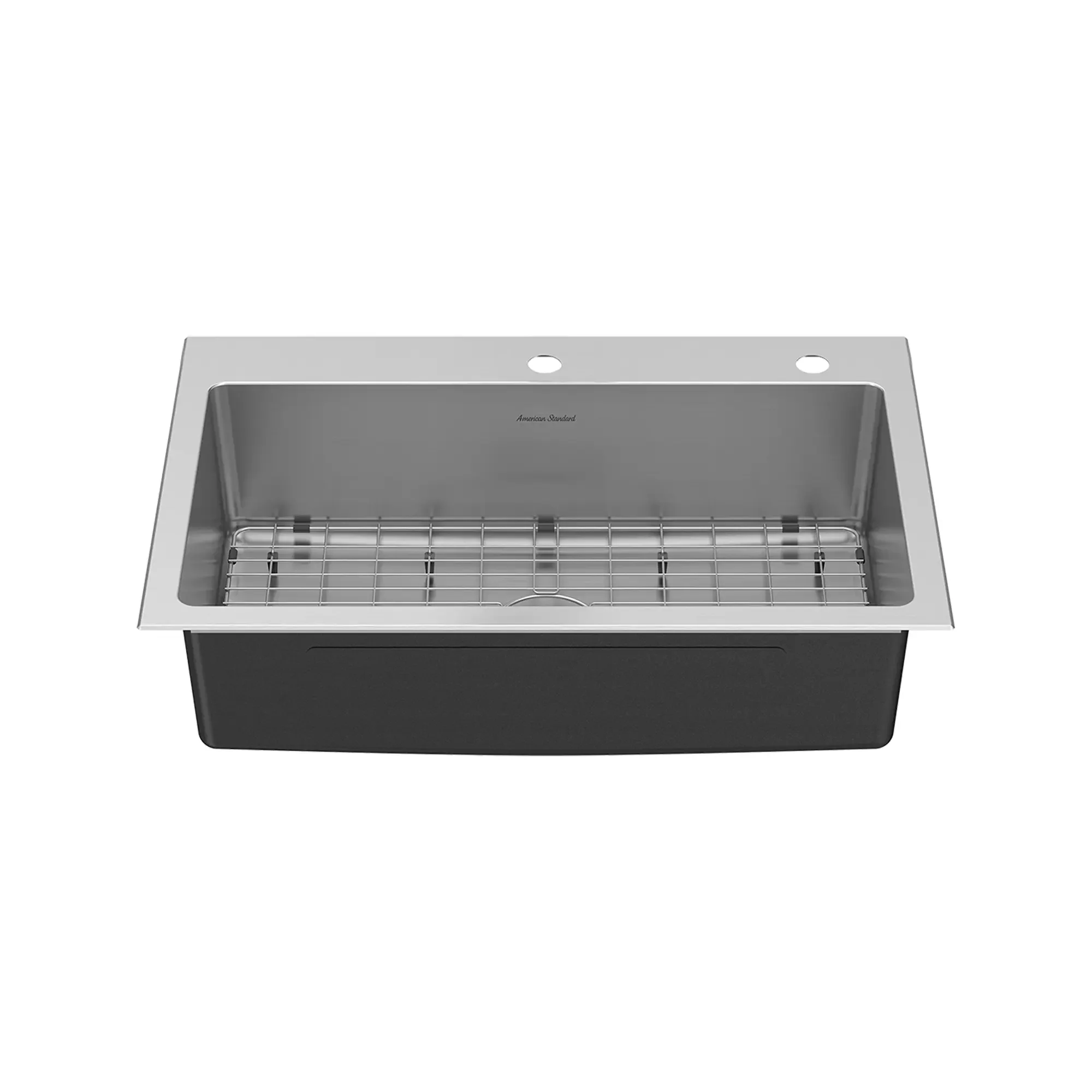 Raviv® Pull-Down Faucet and 33-Inch Stainless Steel Single-Bowl Kitchen Sink Kit - Image 2