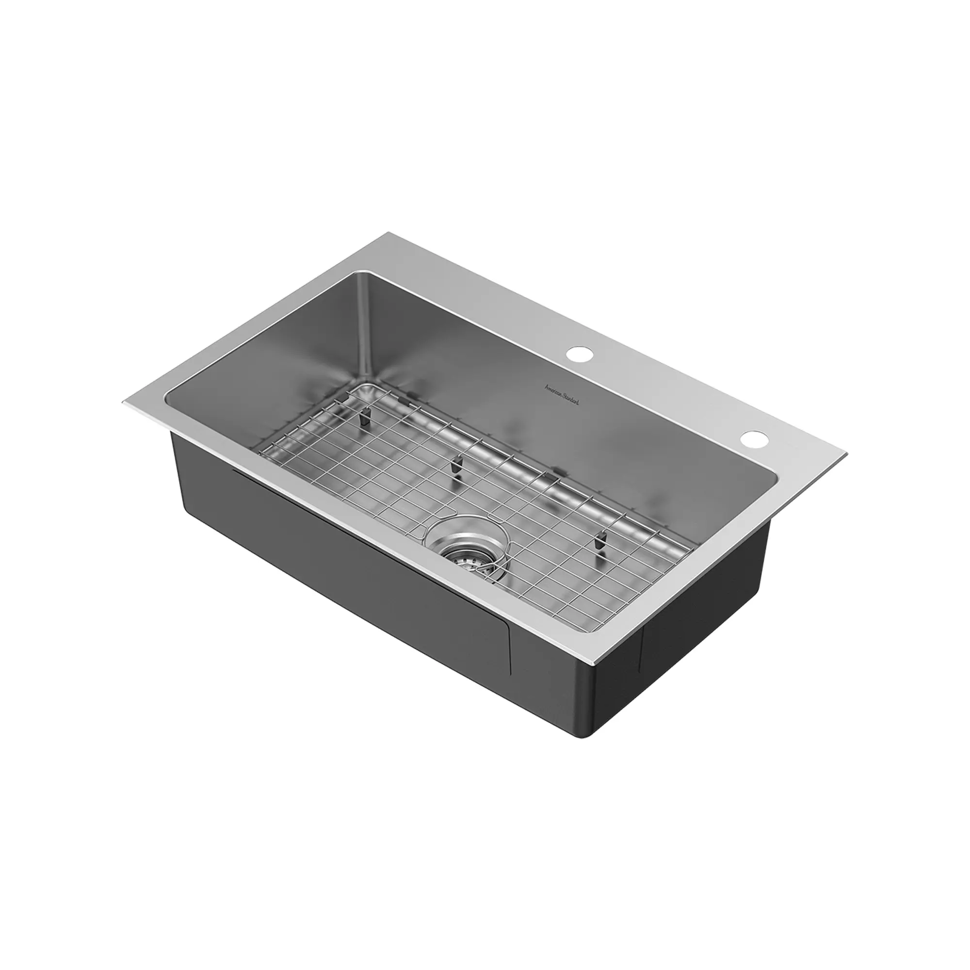 Raviv® Pull-Down Faucet and 33-Inch Stainless Steel Single-Bowl Kitchen Sink Kit - Image 4