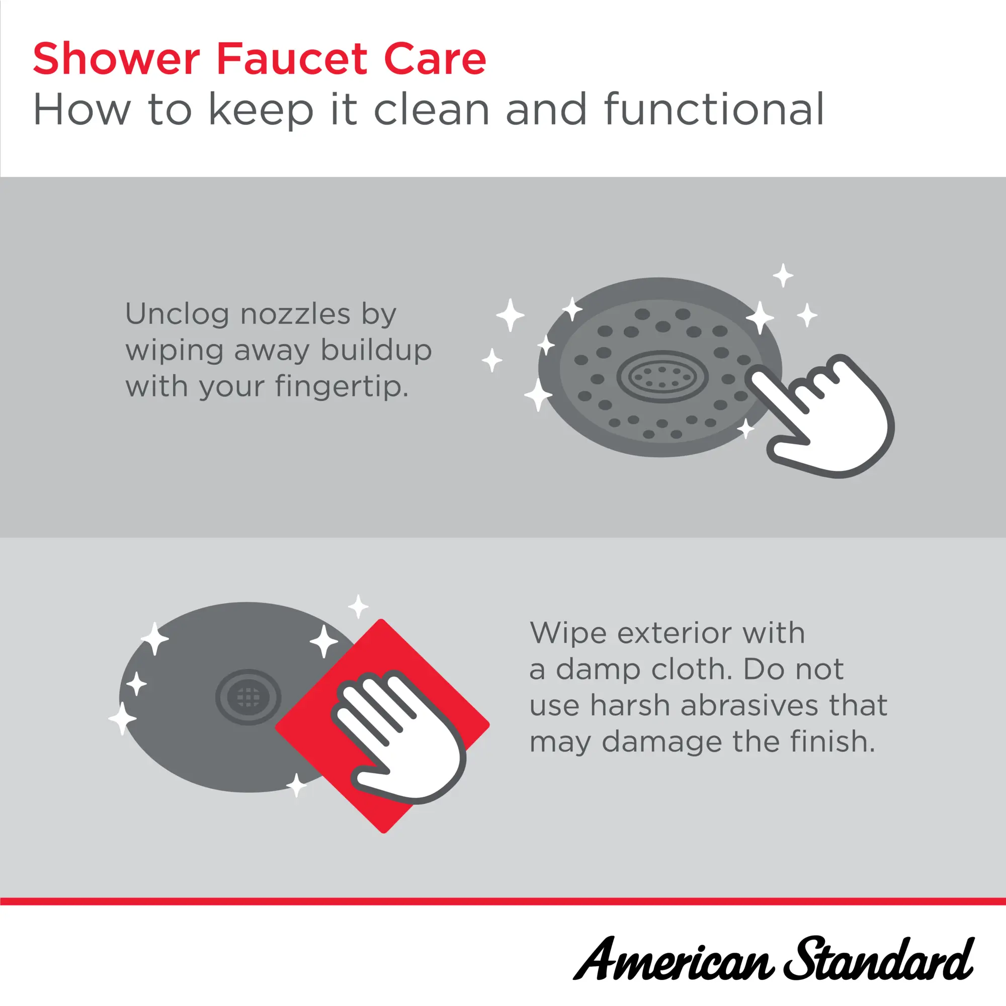 3-Function Rain 2.5 gpm/9.5 L/min Hand Shower - Image 5
